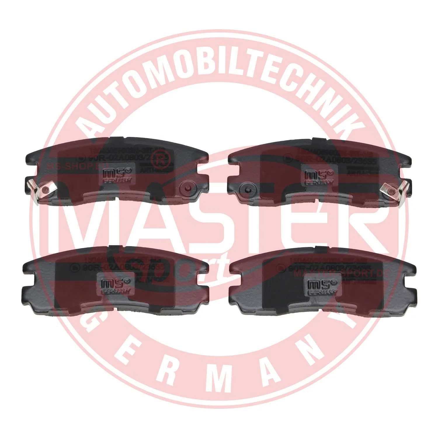 Brake Pad Set, disc brake (13046059802N-SET-MS)