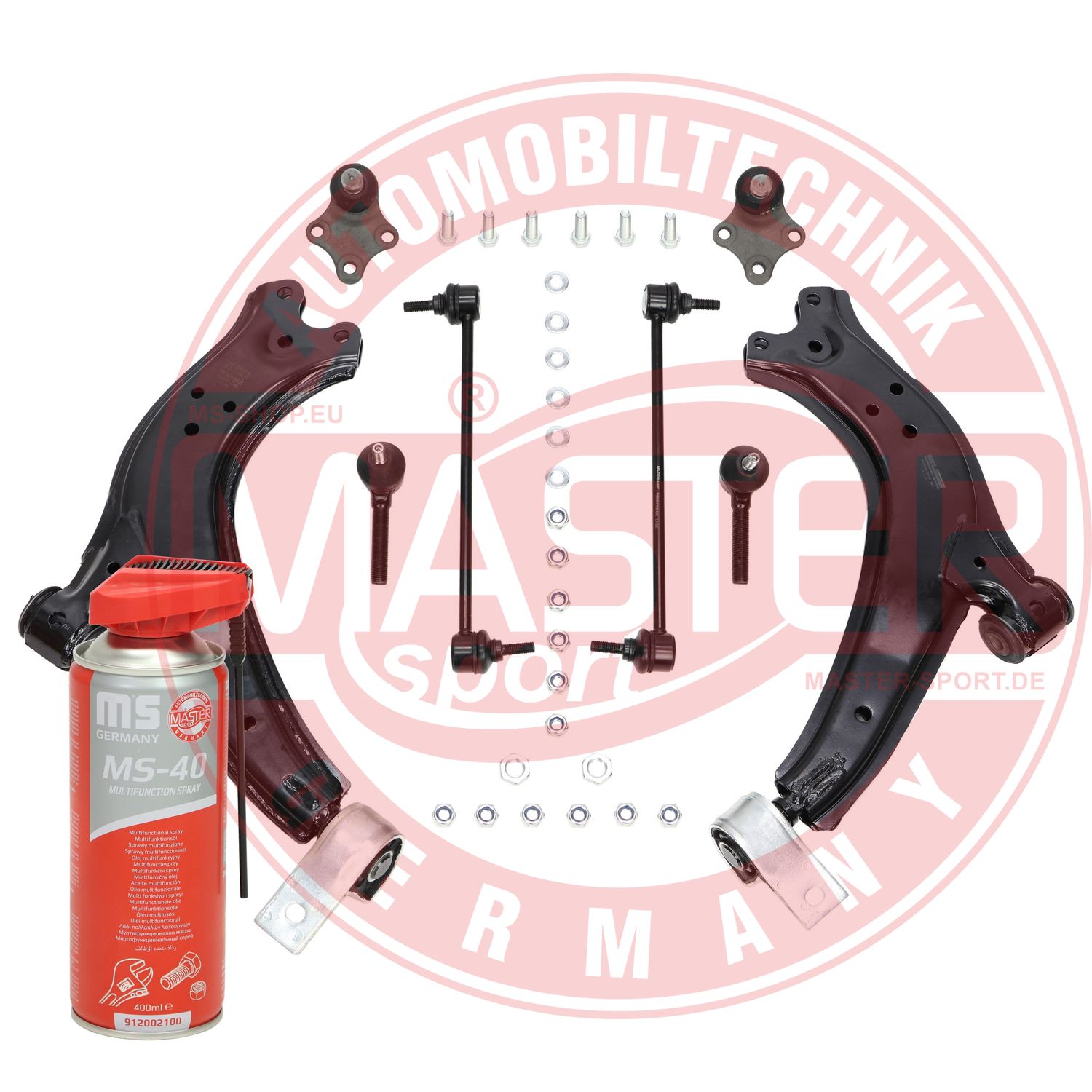 Control/Trailing Arm Kit, wheel suspension (37171/2-KIT-MSP)