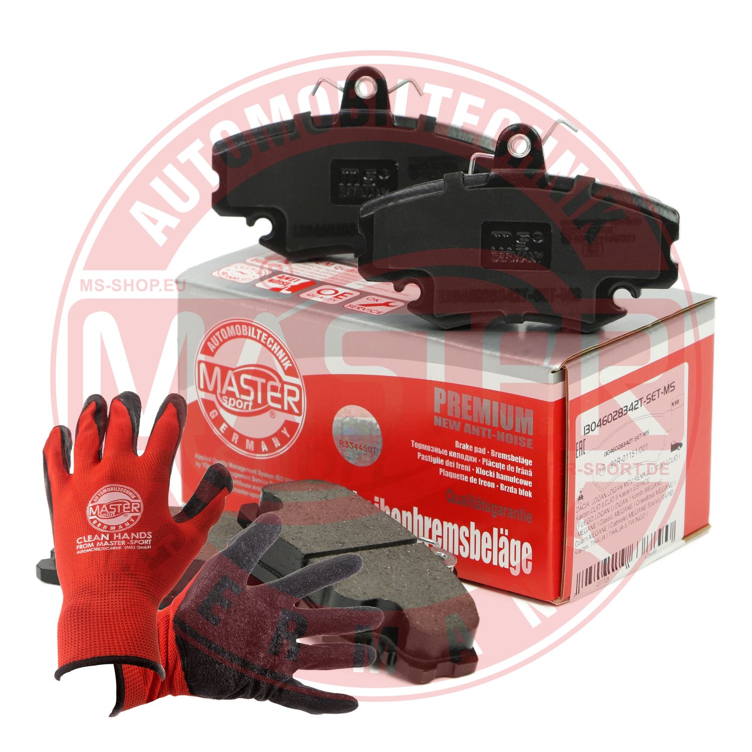 Brake Pad Set, disc brake (13046028342T-SET-MSP)
