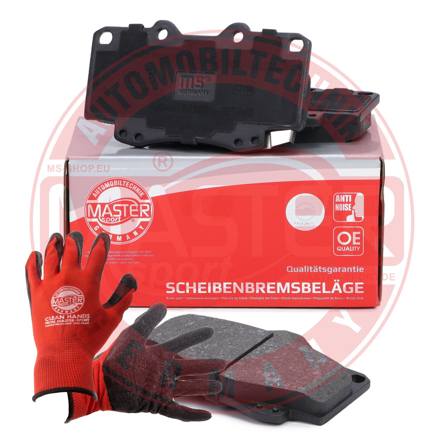 Brake Pad Set, disc brake (13046134282N-SET-MSP)