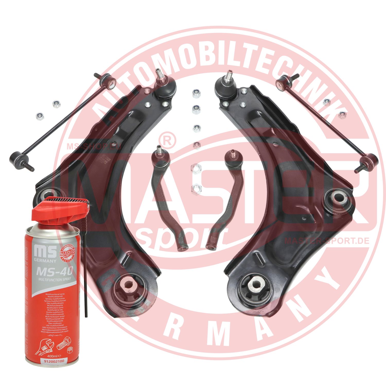 Control/Trailing Arm Kit, wheel suspension (36920-KIT-MSP)