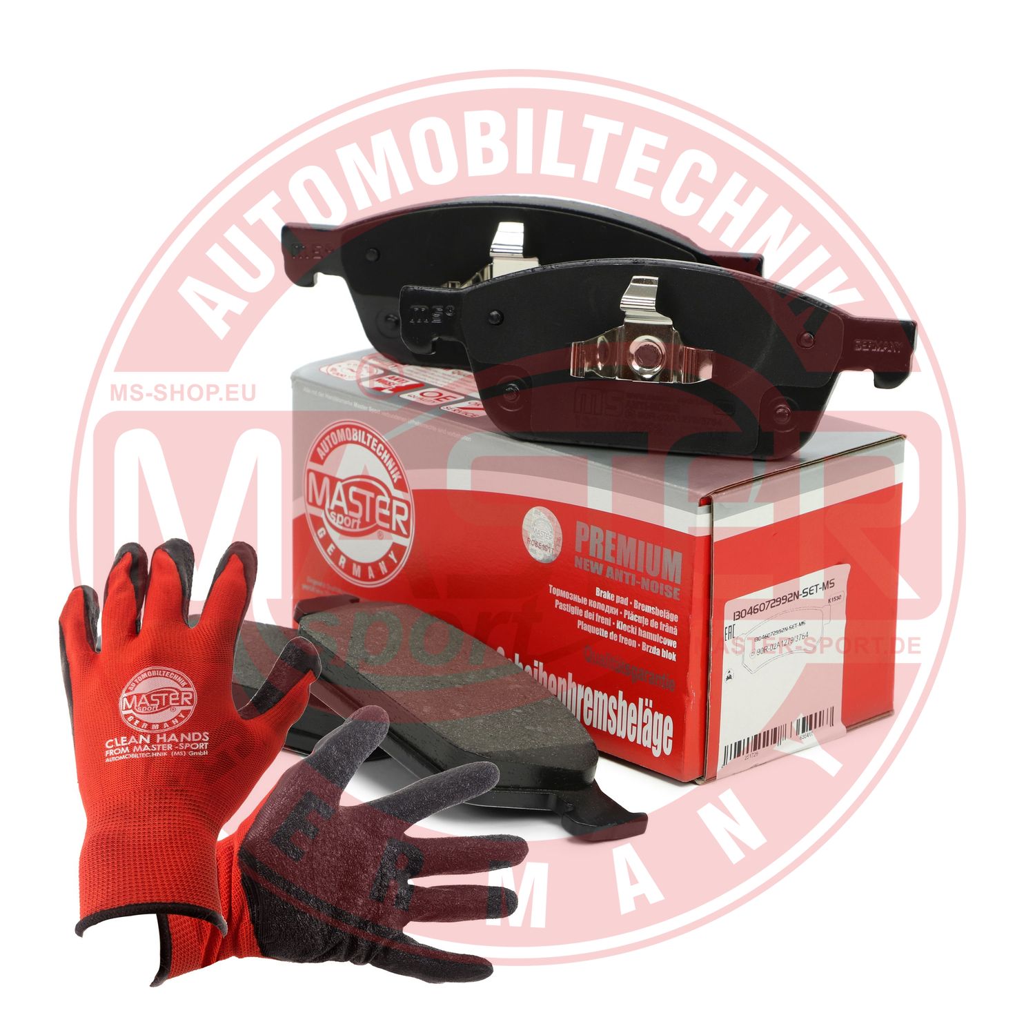 Brake Pad Set, disc brake (13046072992N-SET-MSP)