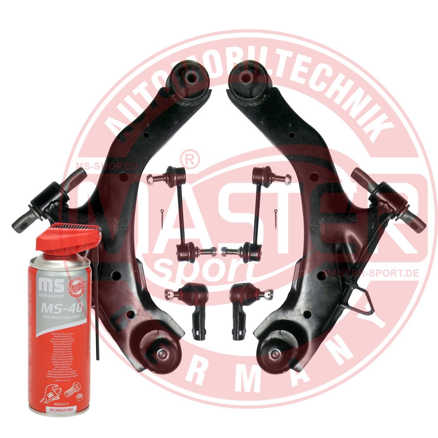 Control/Trailing Arm Kit, wheel suspension (36967-KIT-MSP)