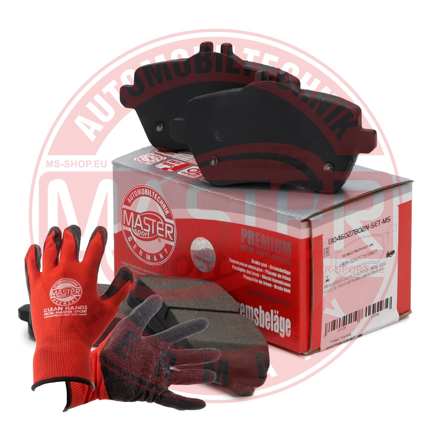 Brake Pad Set, disc brake (13046027802N-SET-MSP)