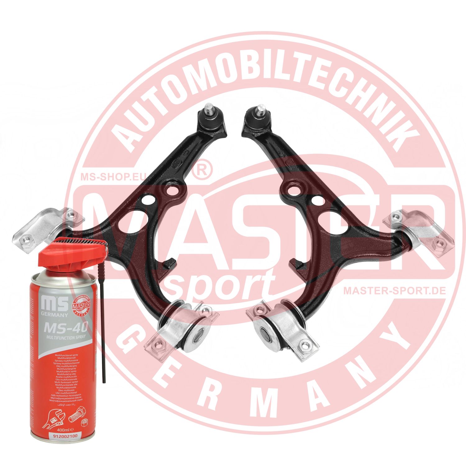 Control/Trailing Arm Kit, wheel suspension (36930/1-KIT-MSP)