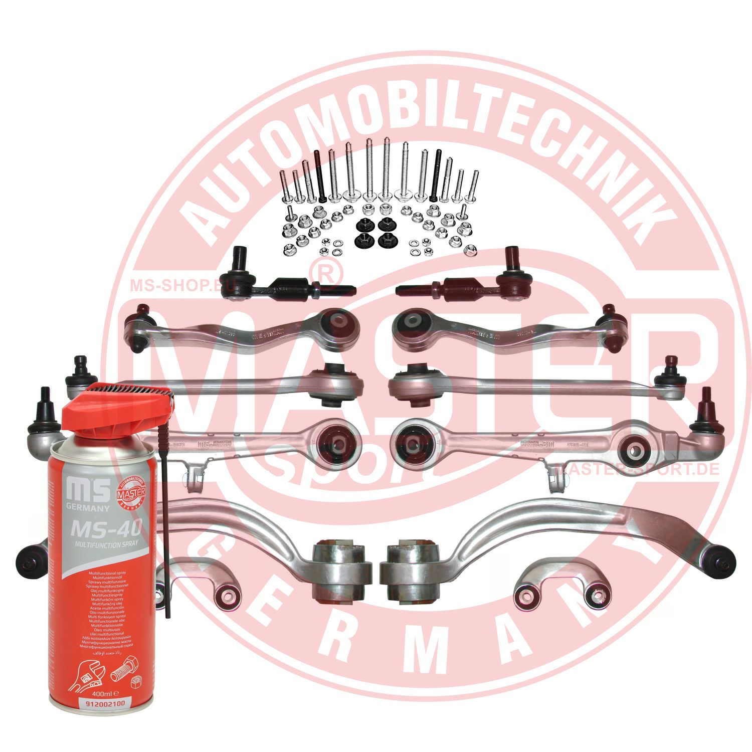 Control/Trailing Arm Kit, wheel suspension (36813-SET-MSP)