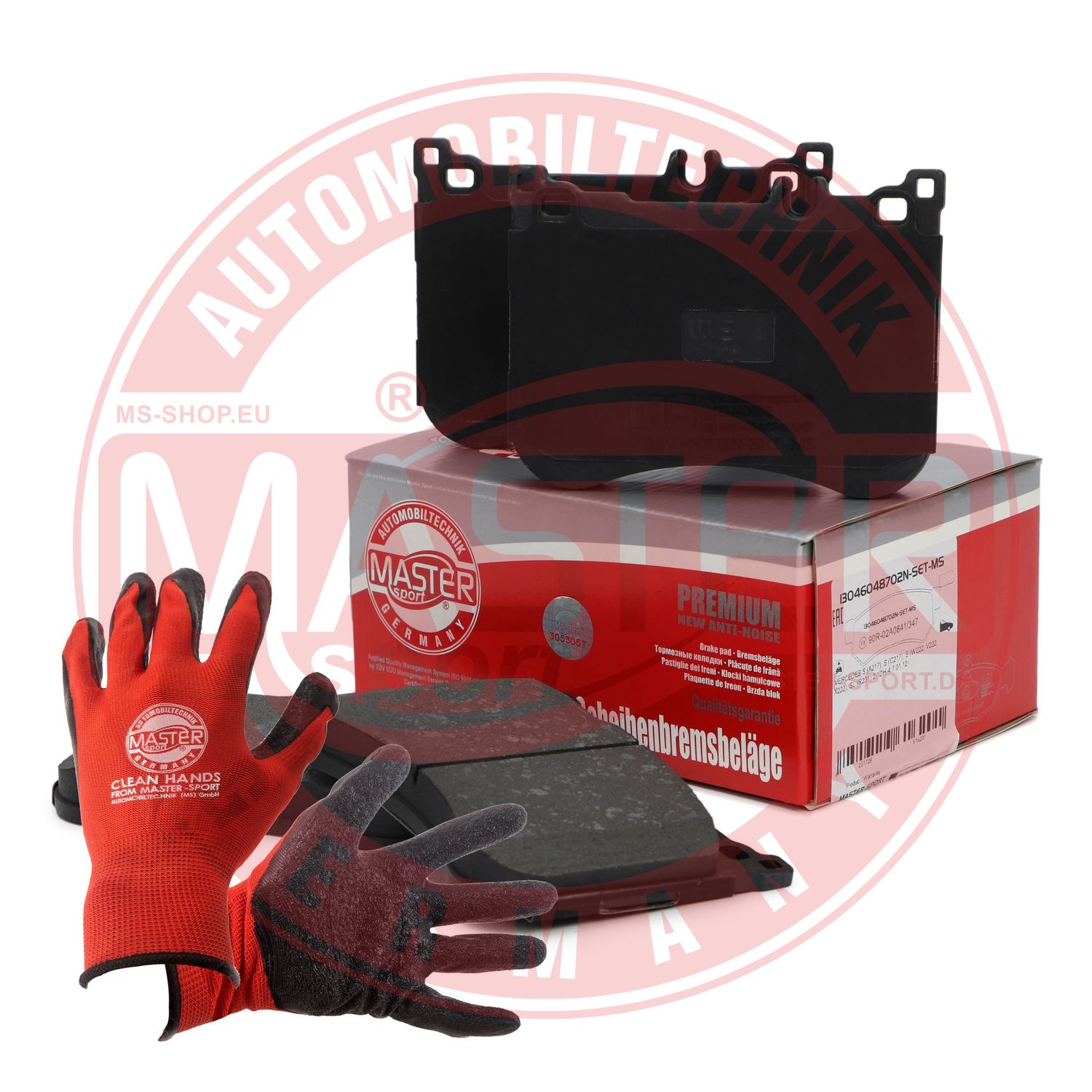 Brake Pad Set, disc brake (13046048702N-SET-MSP)