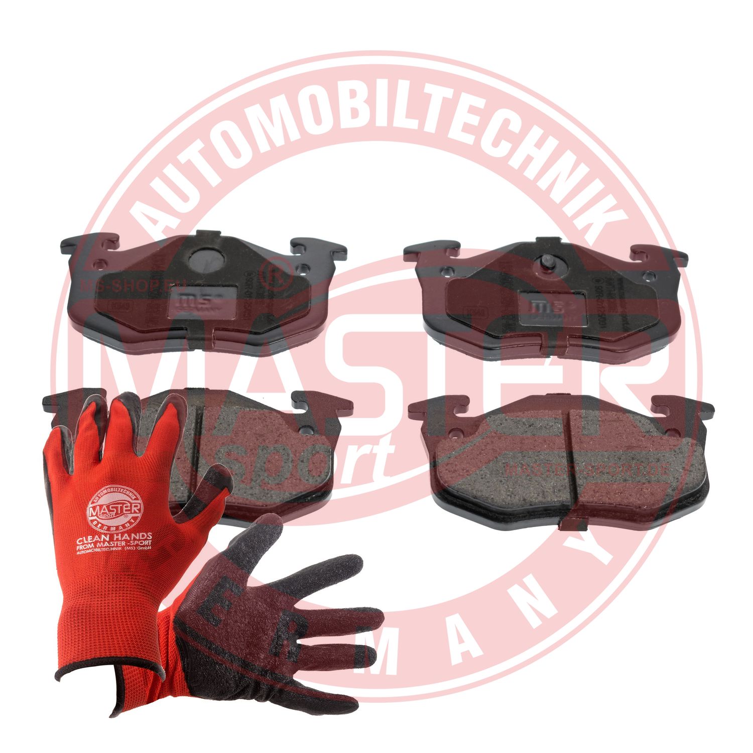 Brake Pad Set, disc brake (13046038232N-SET-MSP)