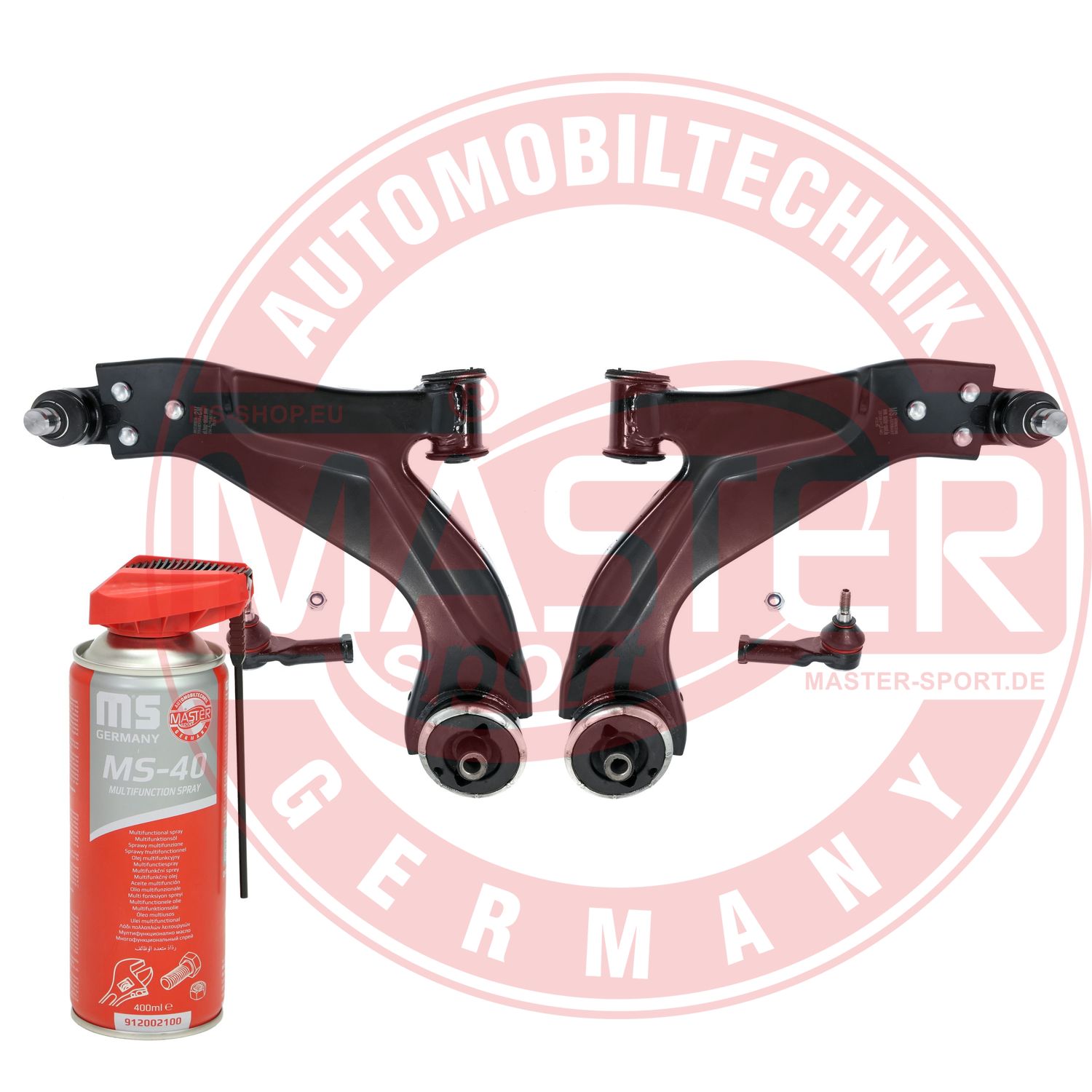 Control/Trailing Arm Kit, wheel suspension (36841/1-SET-MSP)