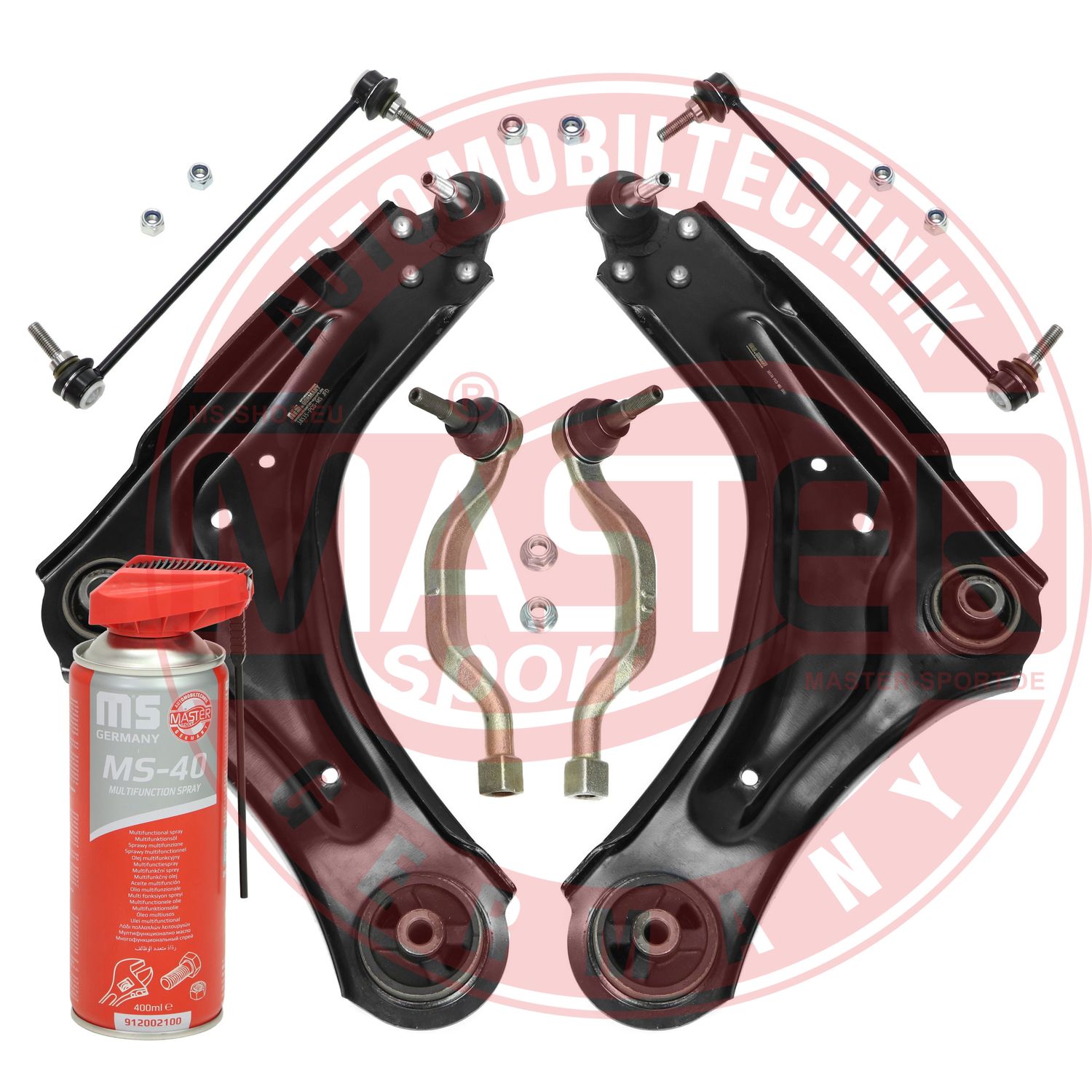 Control/Trailing Arm Kit, wheel suspension (36919-KIT-MSP)