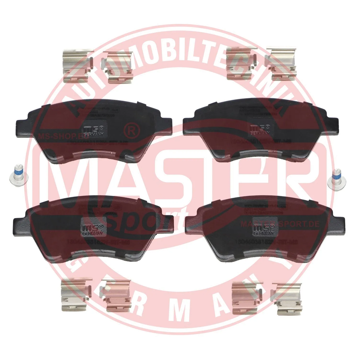 Brake Pad Set, disc brake (13046038152N-SET-MS)