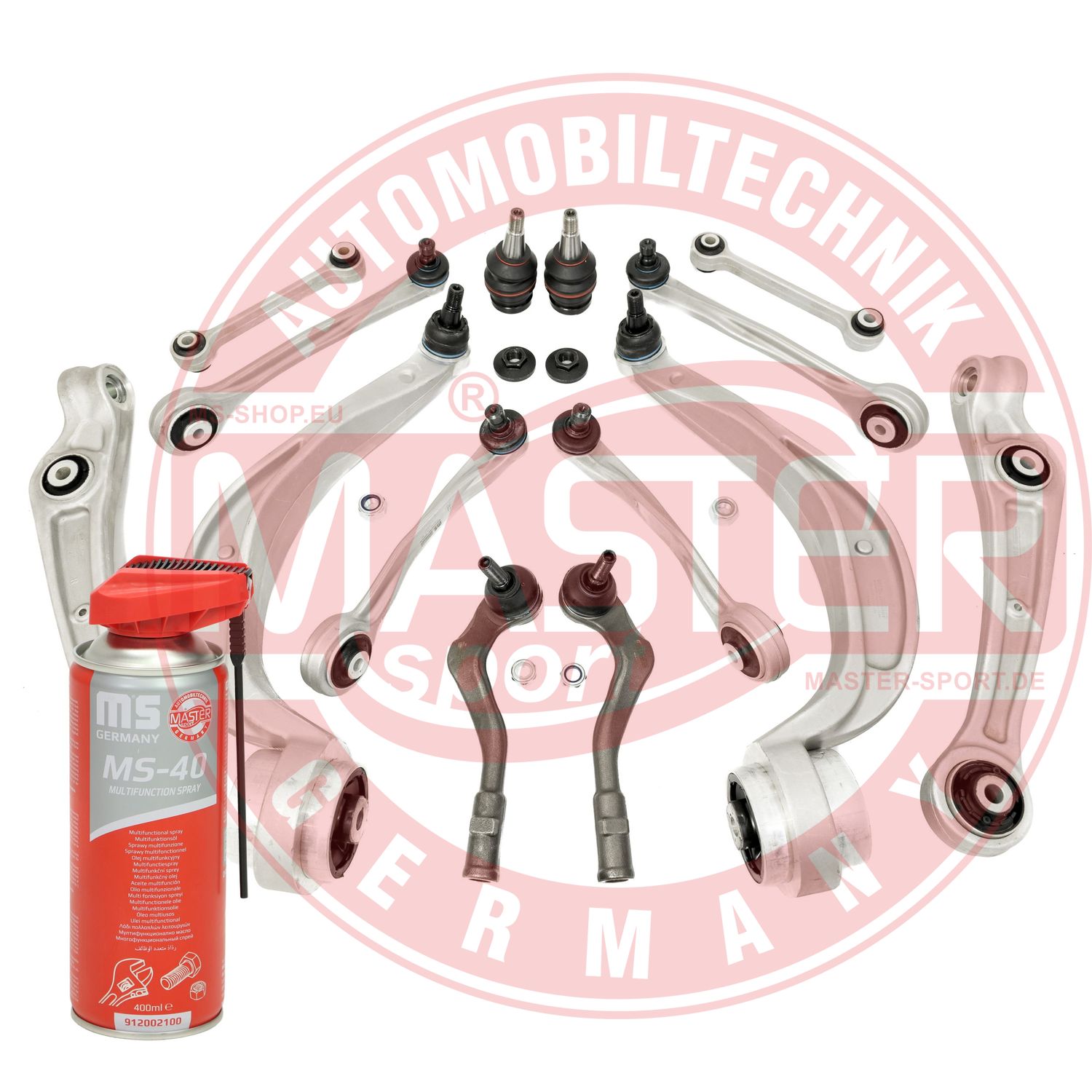 Control/Trailing Arm Kit, wheel suspension (37004-KIT-MSP)