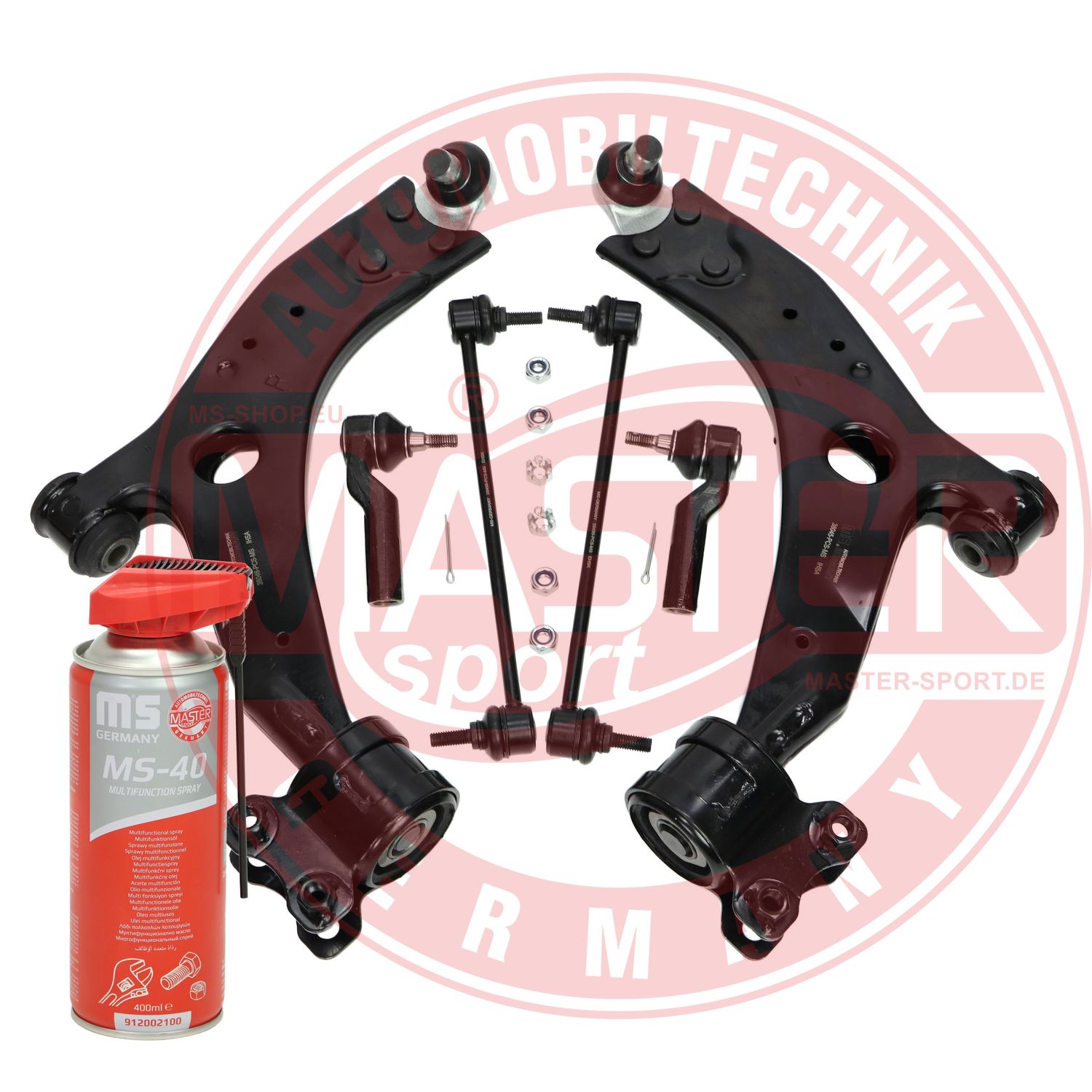 Control/Trailing Arm Kit, wheel suspension (36974-KIT-MSP)