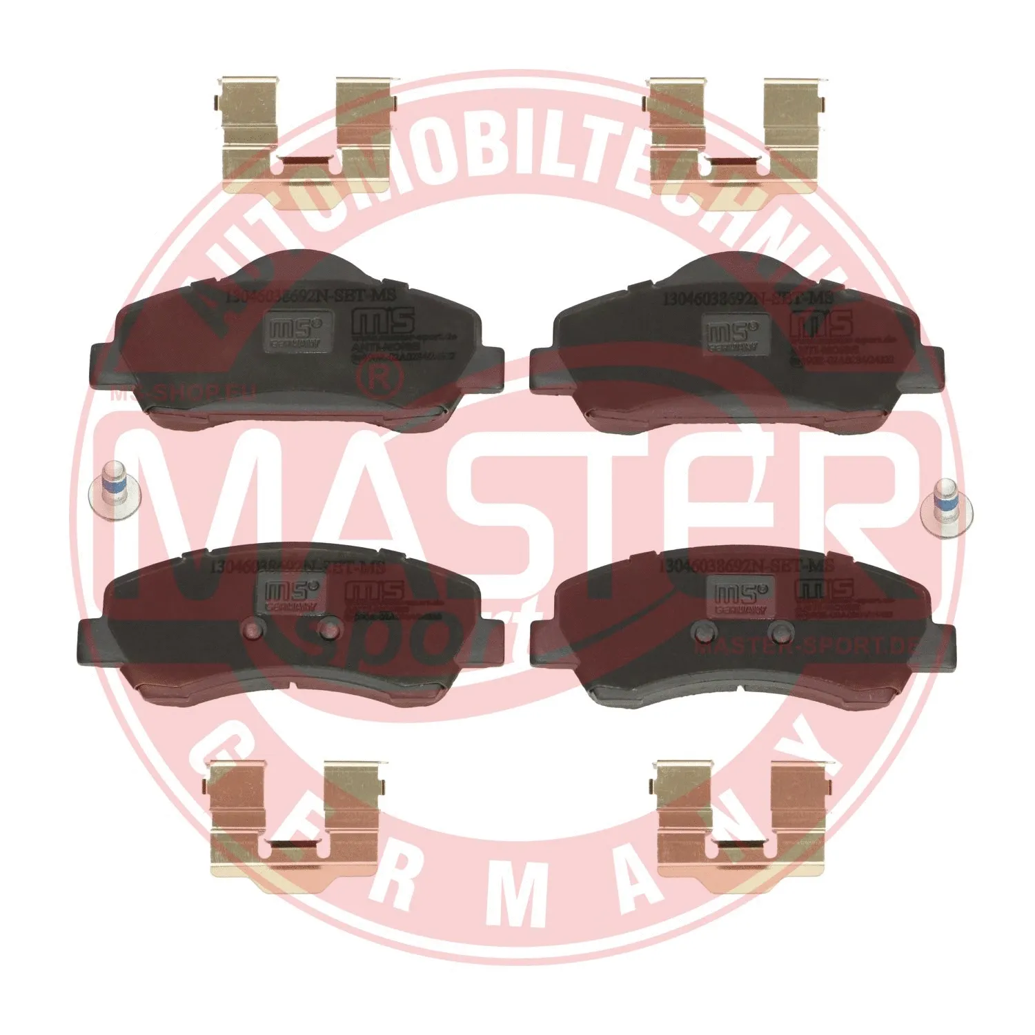 Brake Pad Set, disc brake (13046038692N-SET-MS)