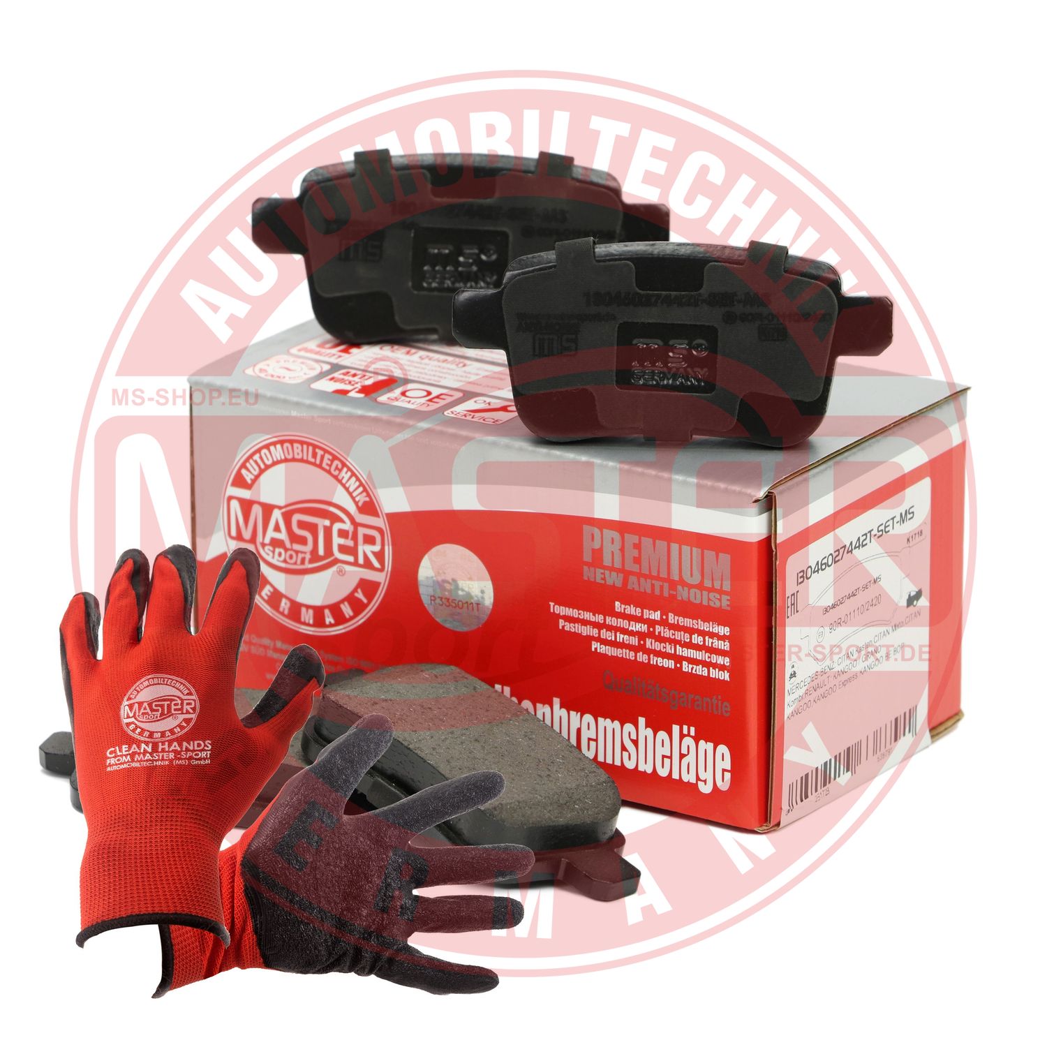 Brake Pad Set, disc brake (13046027442T-SET-MSP)