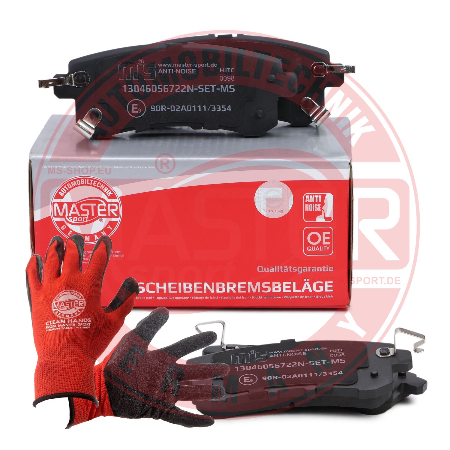 Brake Pad Set, disc brake (13046056722N-SET-MSP)