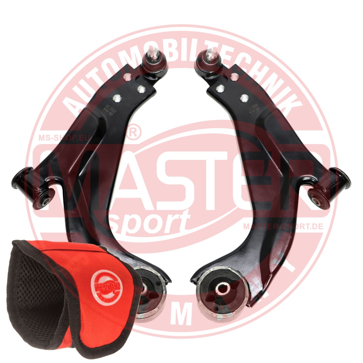 Control/Trailing Arm Kit, wheel suspension (36841/3-SET-MSM)