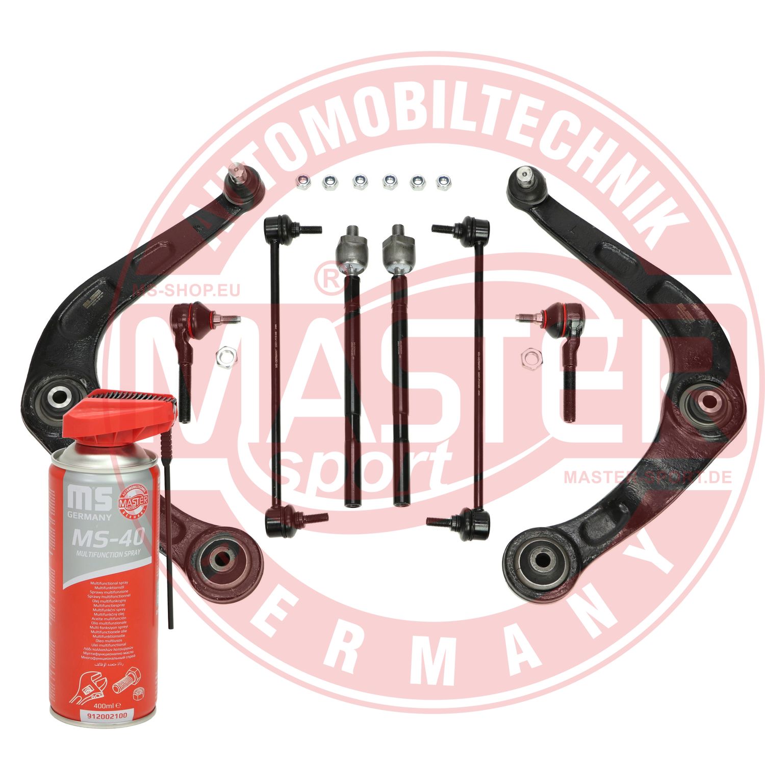 Control/Trailing Arm Kit, wheel suspension (37059-KIT-MSP)