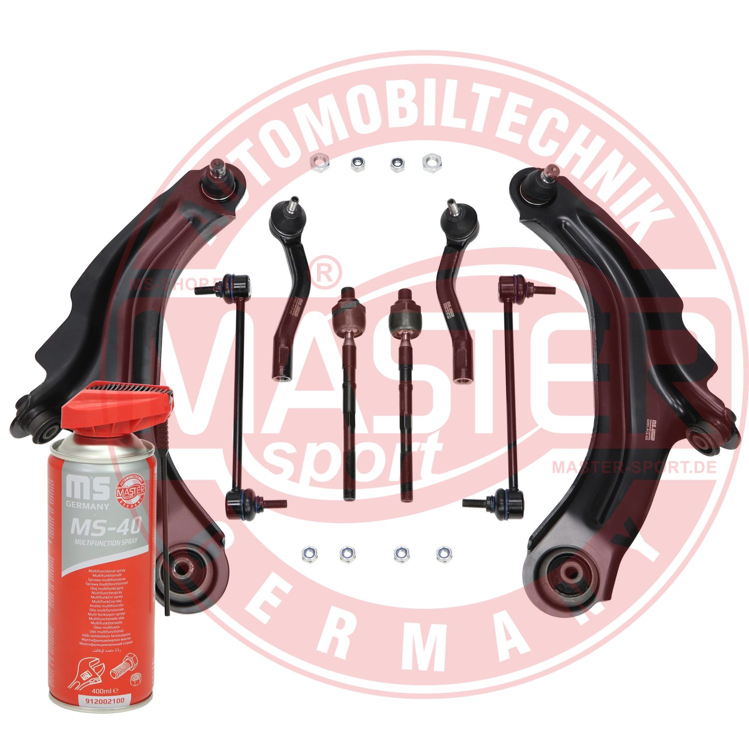 Control/Trailing Arm Kit, wheel suspension (37136-KIT-MSP)