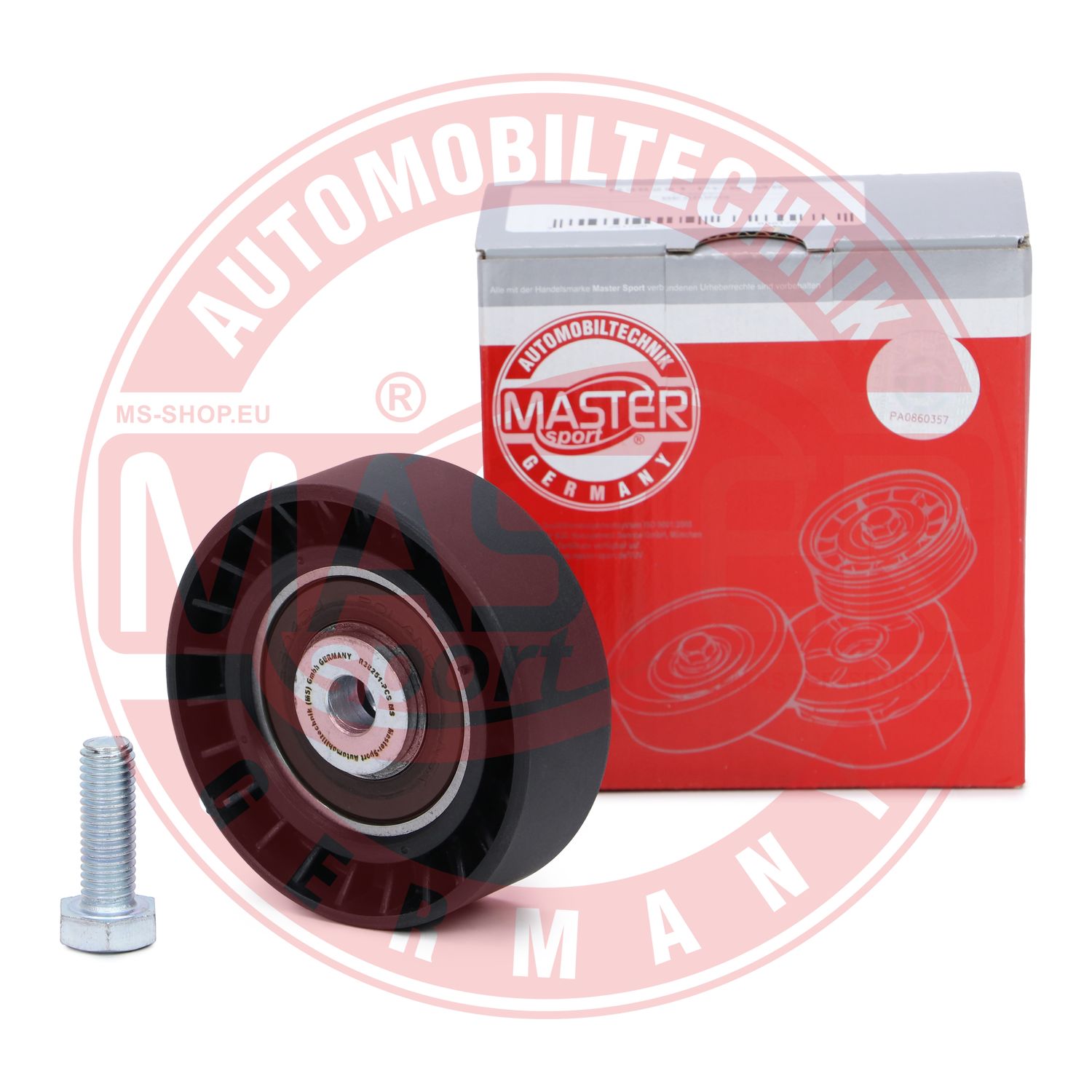 Deflection/Guide Pulley, V-ribbed belt