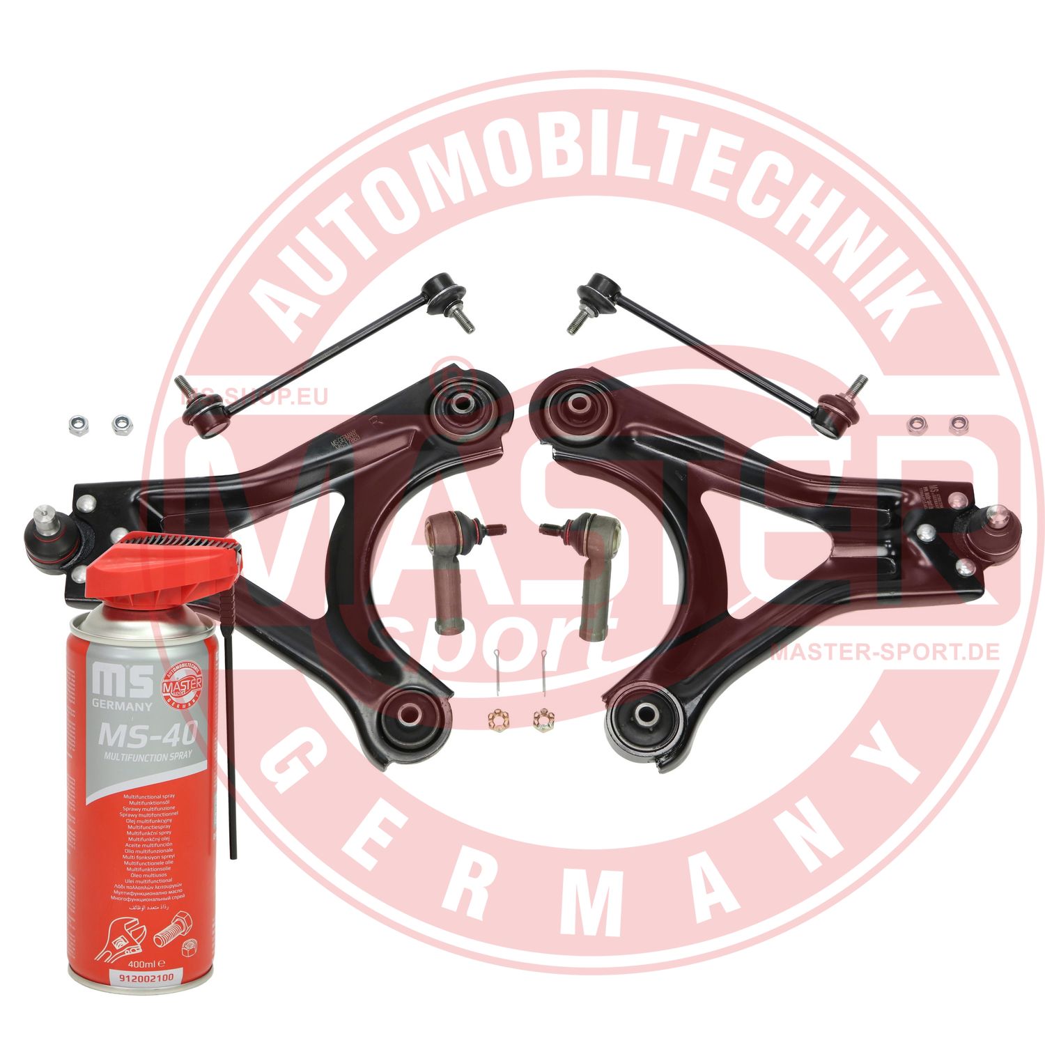 Control/Trailing Arm Kit, wheel suspension (37039/2-KIT-MSP)