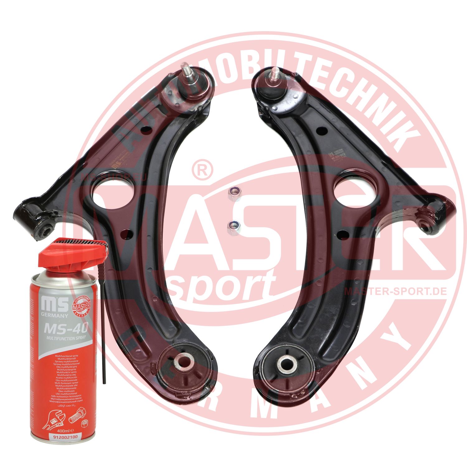 Control/Trailing Arm Kit, wheel suspension (37051/1-KIT-MSP)