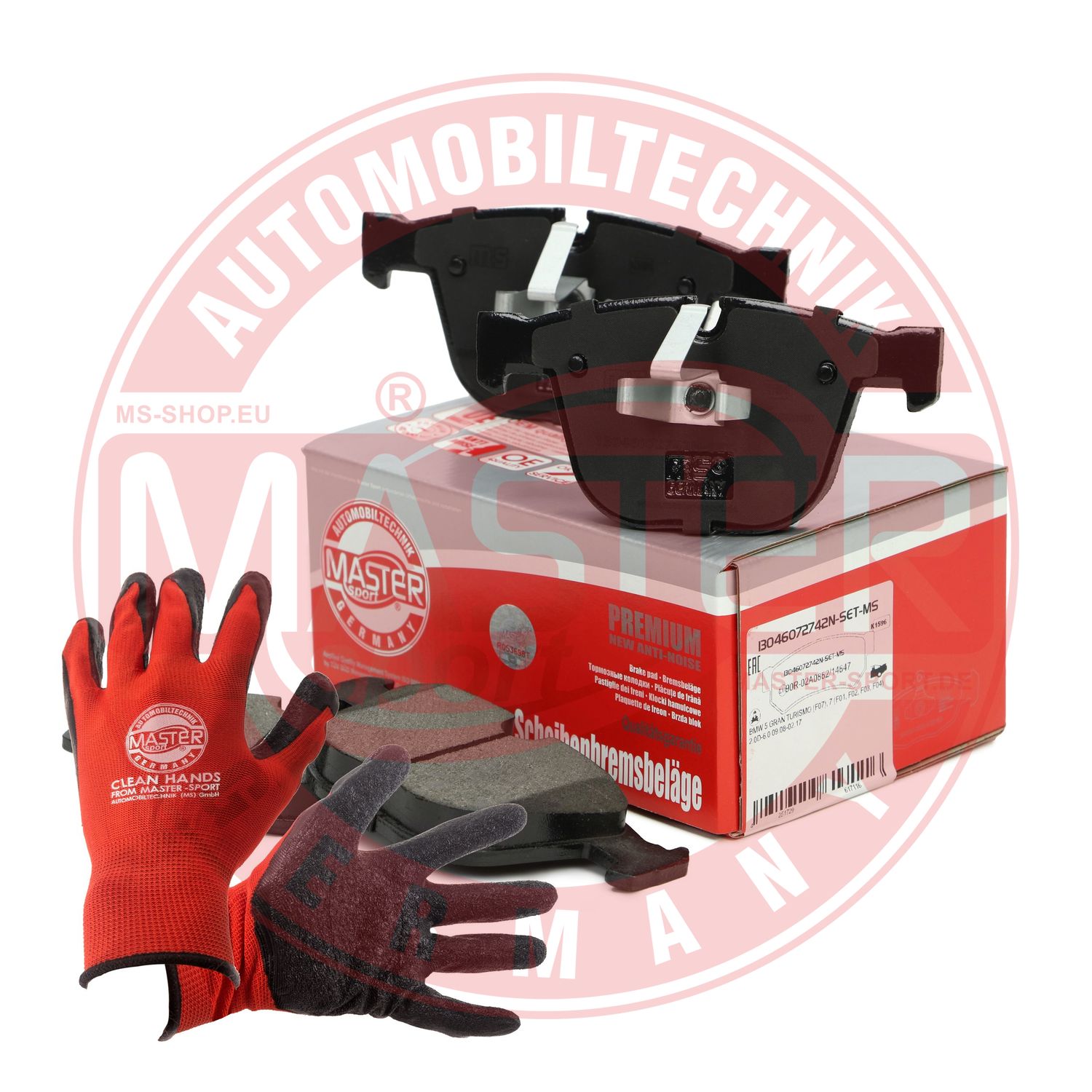 Brake Pad Set, disc brake (13046072742N-SET-MSP)