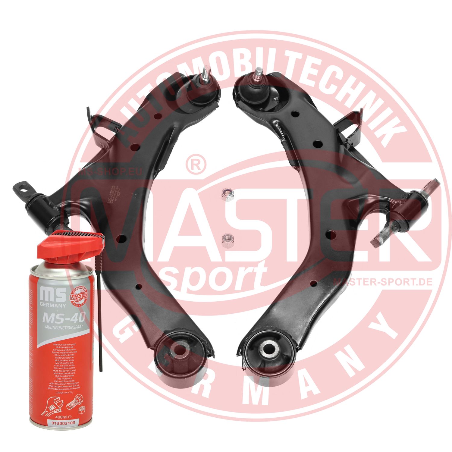 Control/Trailing Arm Kit, wheel suspension (36967/1-KIT-MSP)