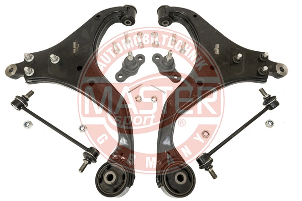 Control/Trailing Arm Kit, wheel suspension (36955/1-KIT-MS)