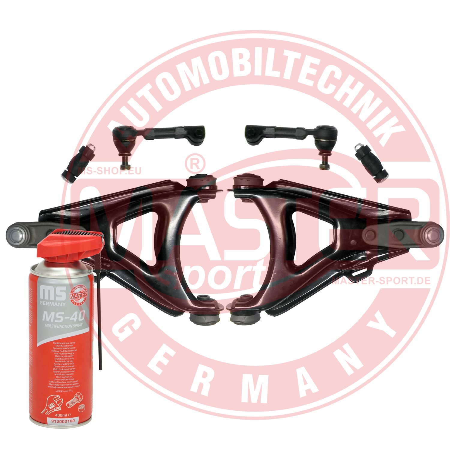 Control/Trailing Arm Kit, wheel suspension (36918-KIT-MSP)