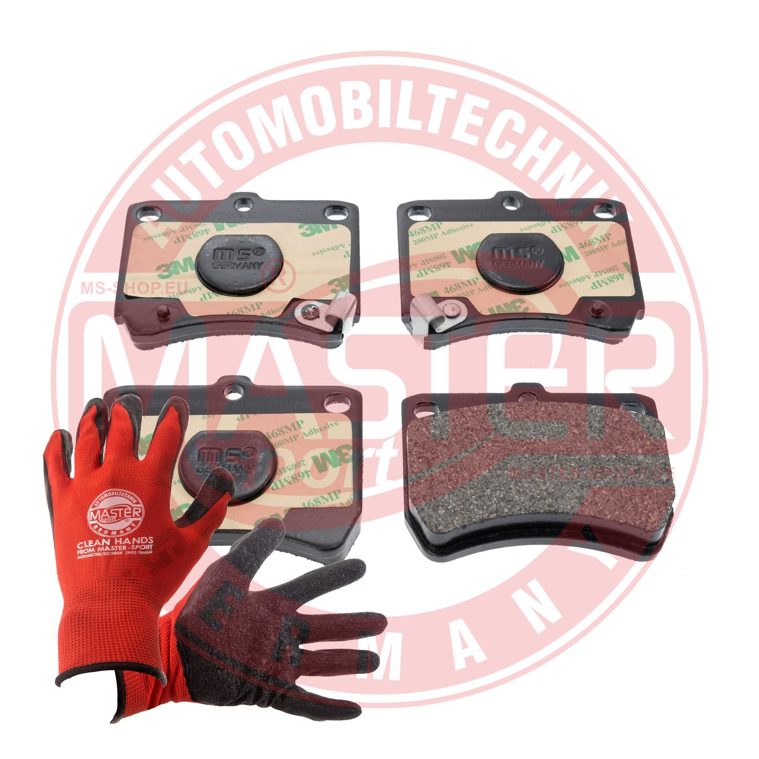 Brake Pad Set, disc brake (13046059702N-SET-MSP)