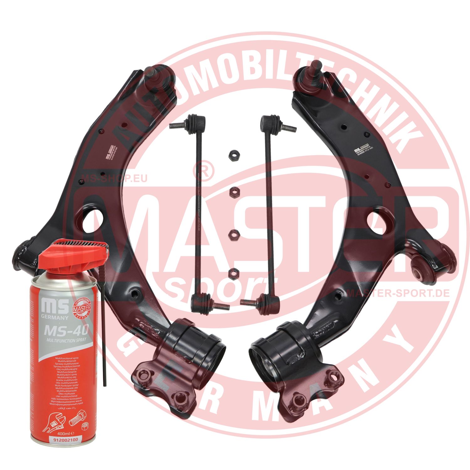 Control/Trailing Arm Kit, wheel suspension (37052-KIT-MSP)