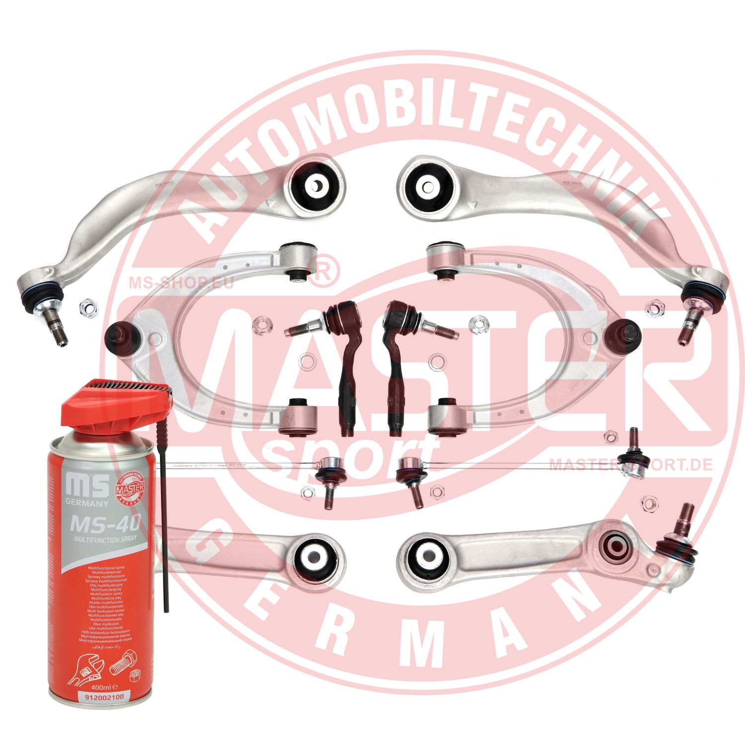 Control/Trailing Arm Kit, wheel suspension (36857-KIT-MSP)