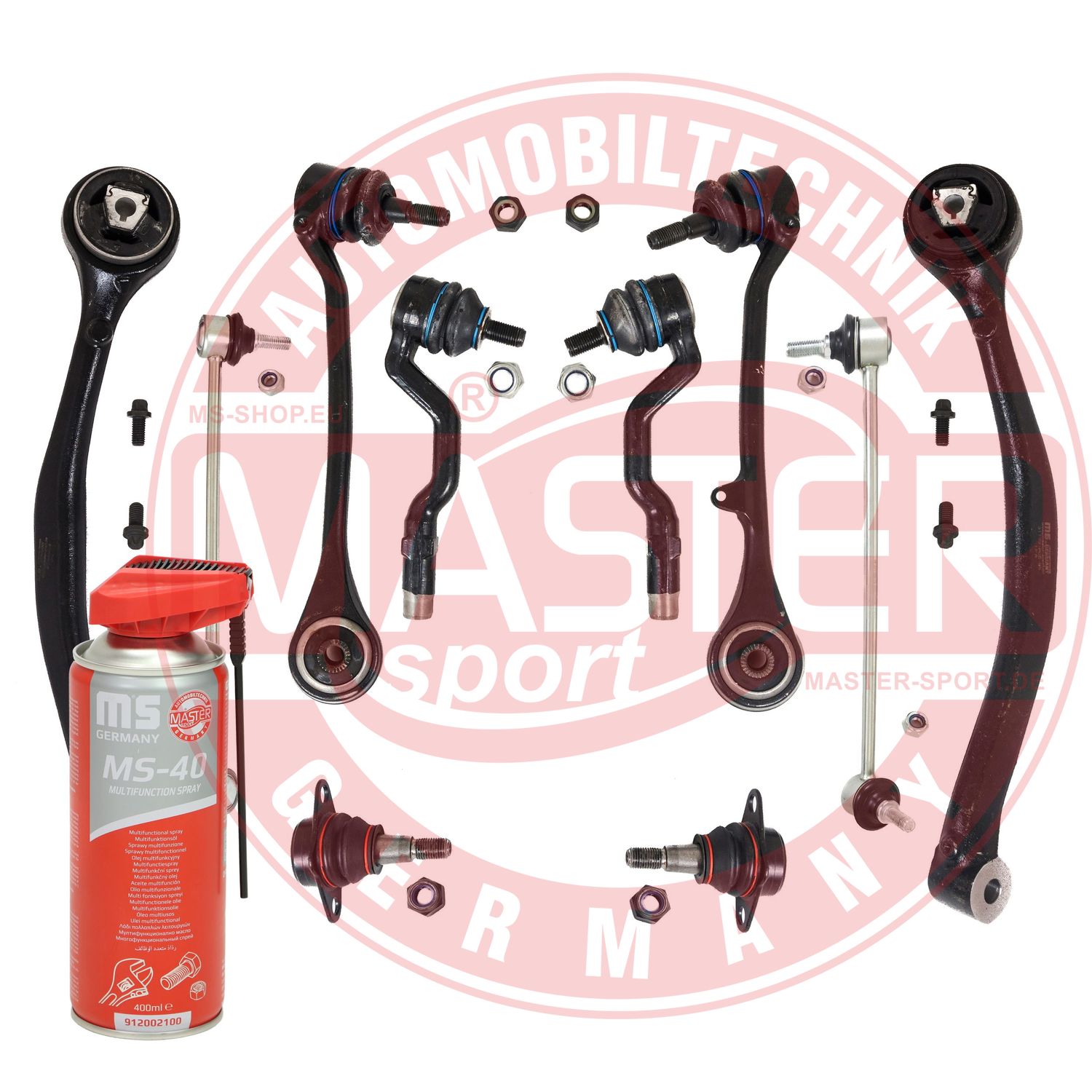 Control/Trailing Arm Kit, wheel suspension (36858-KIT-MSP)