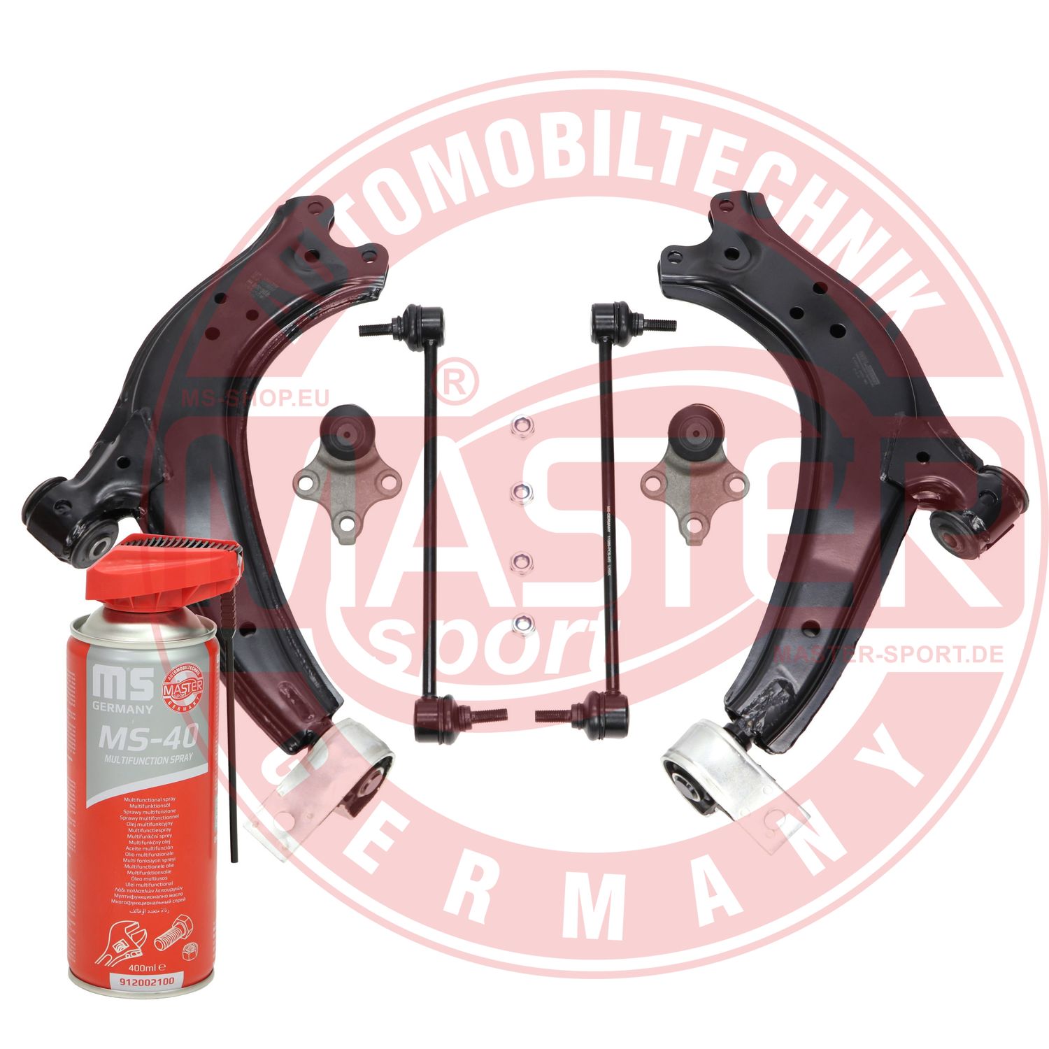 Control/Trailing Arm Kit, wheel suspension (37170/1-KIT-MSP)