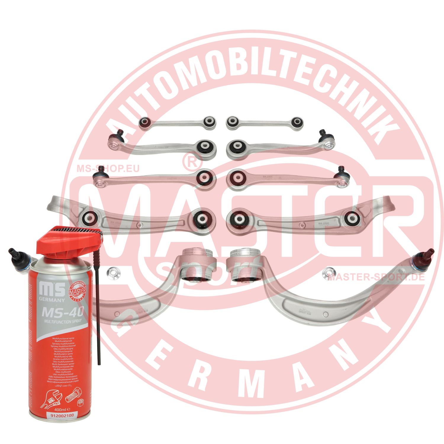 Control/Trailing Arm Kit, wheel suspension (37004/2-KIT-MSP)