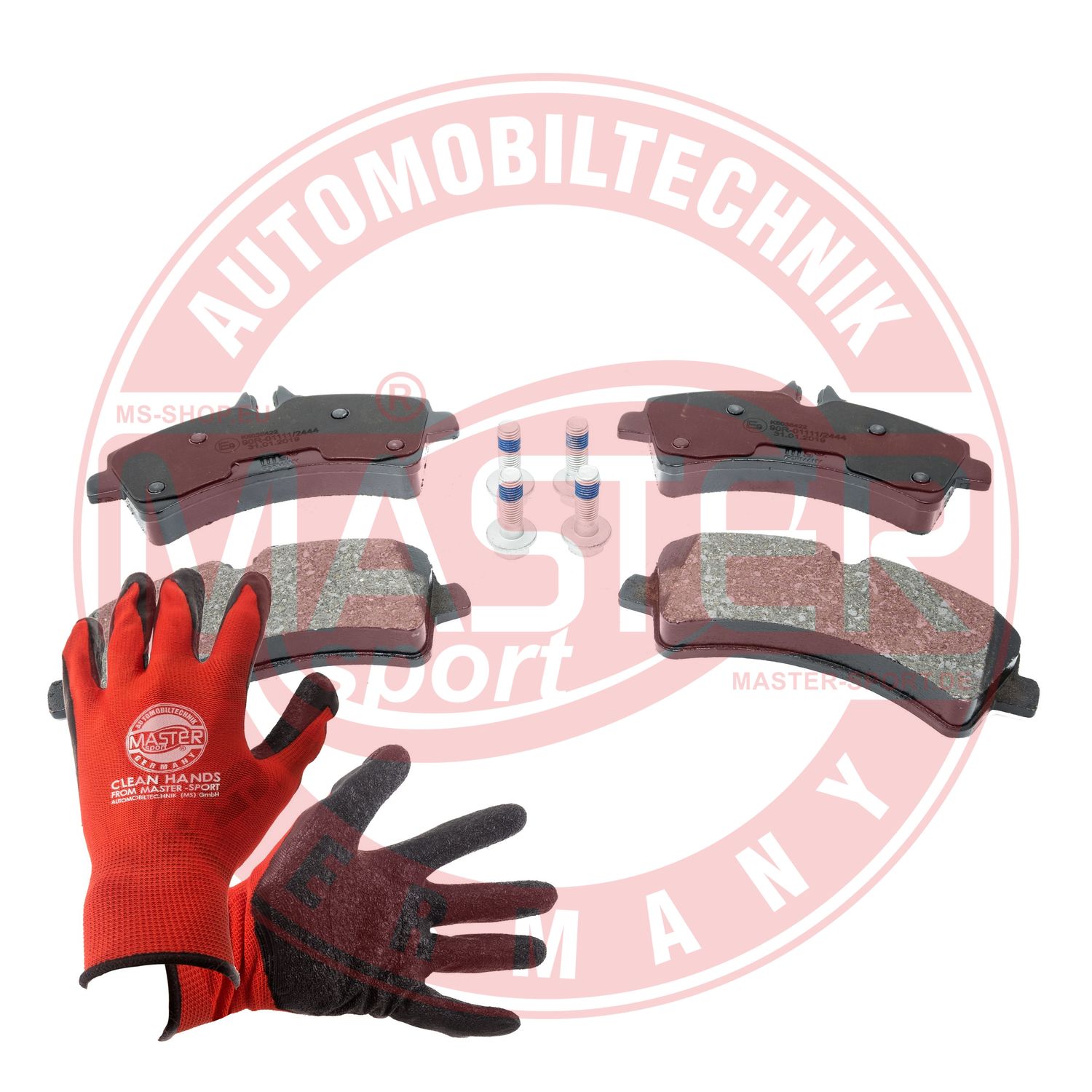 Brake Pad Set, disc brake (13046038422N-SET-MSP)