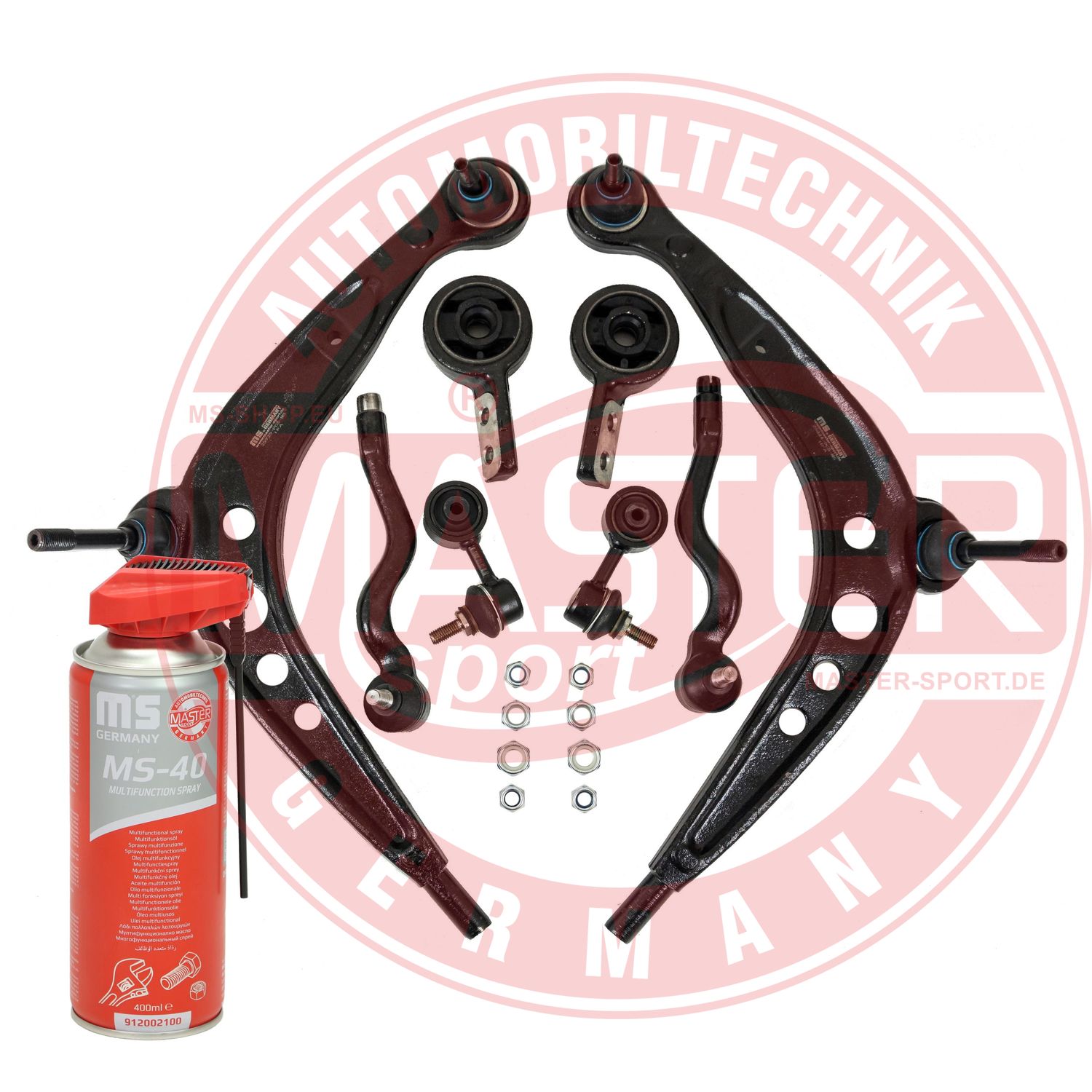 Control/Trailing Arm Kit, wheel suspension (36854-KIT-MSP)