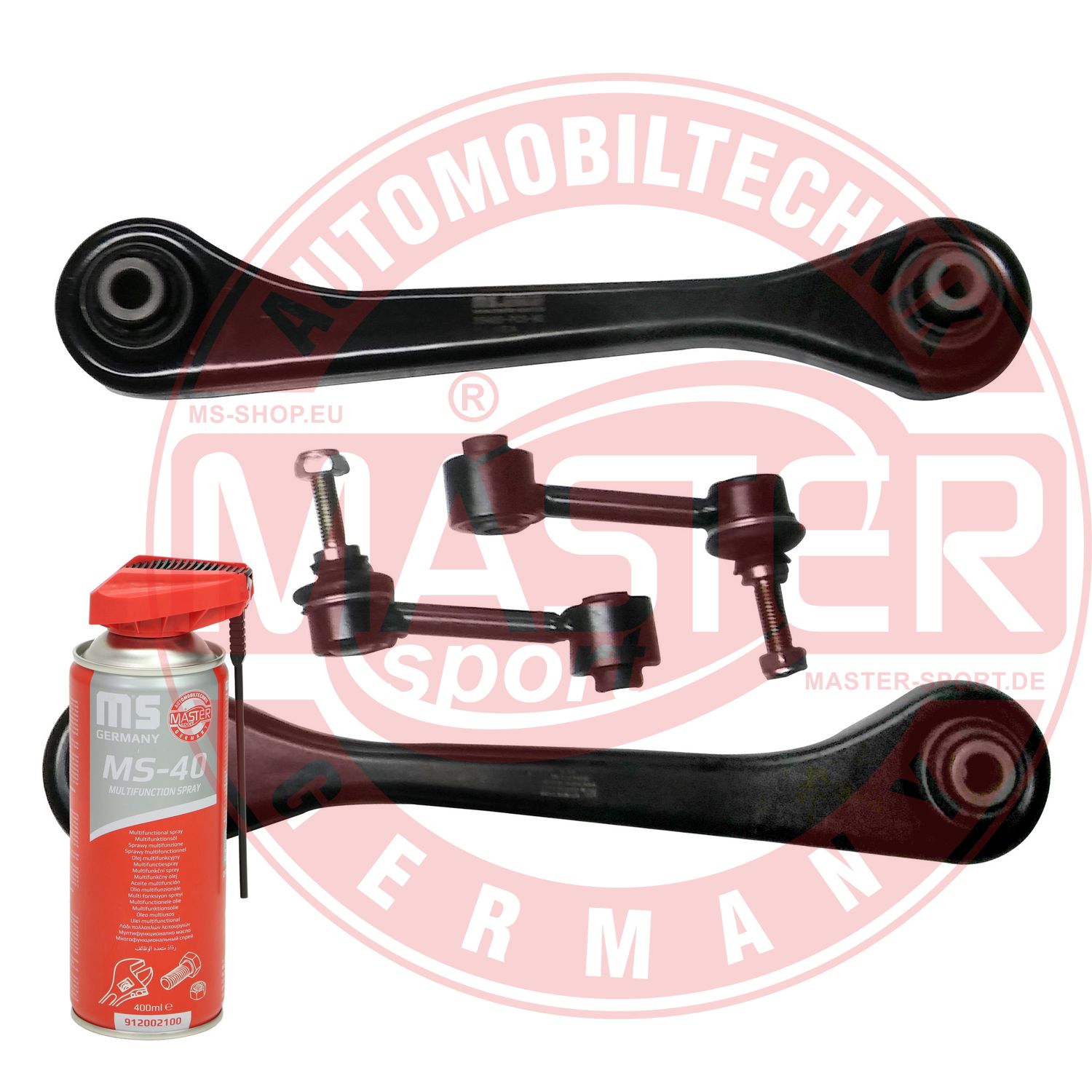 Control/Trailing Arm Kit, wheel suspension (36886-KIT-MSP)