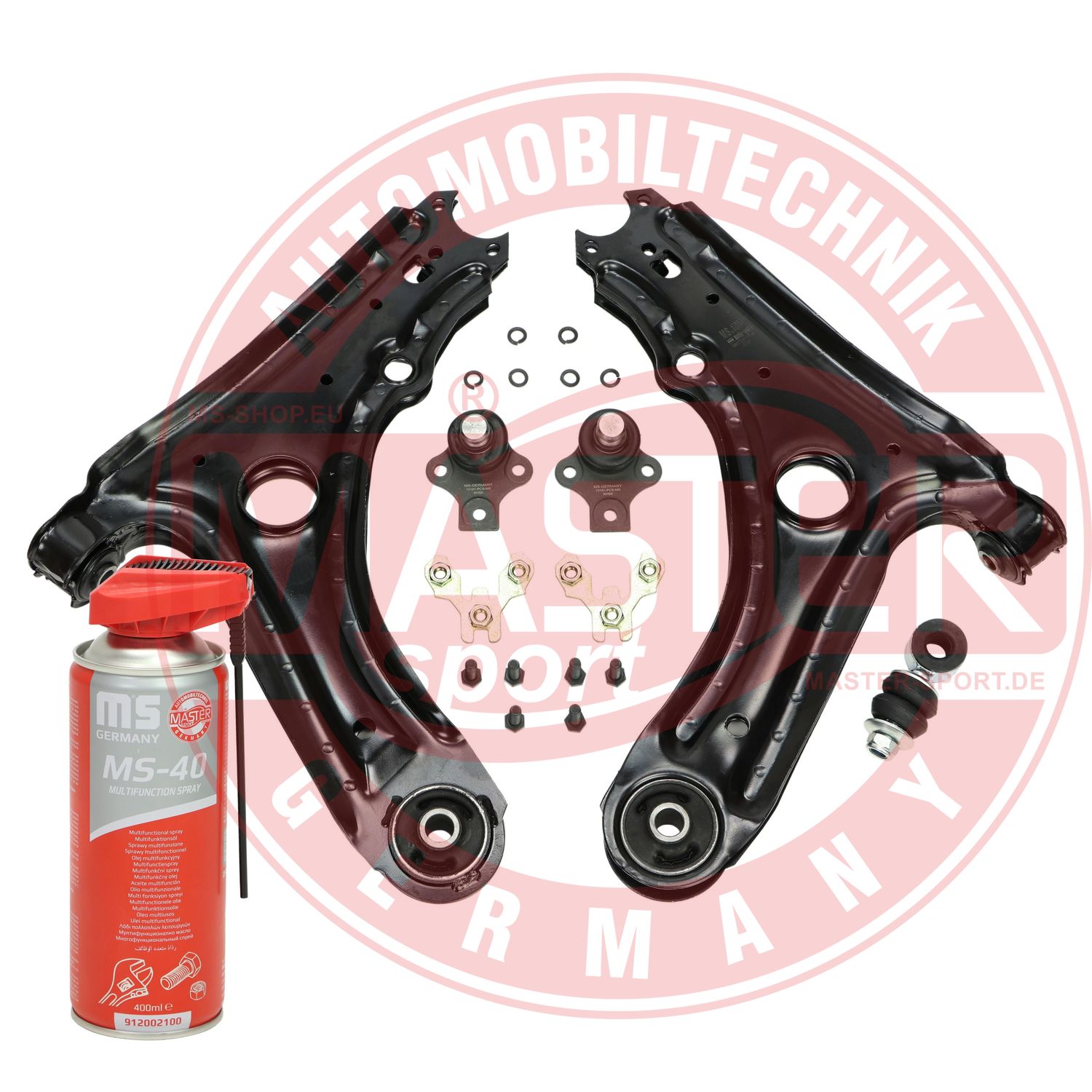 Control/Trailing Arm Kit, wheel suspension (37021/1-KIT-MSP)