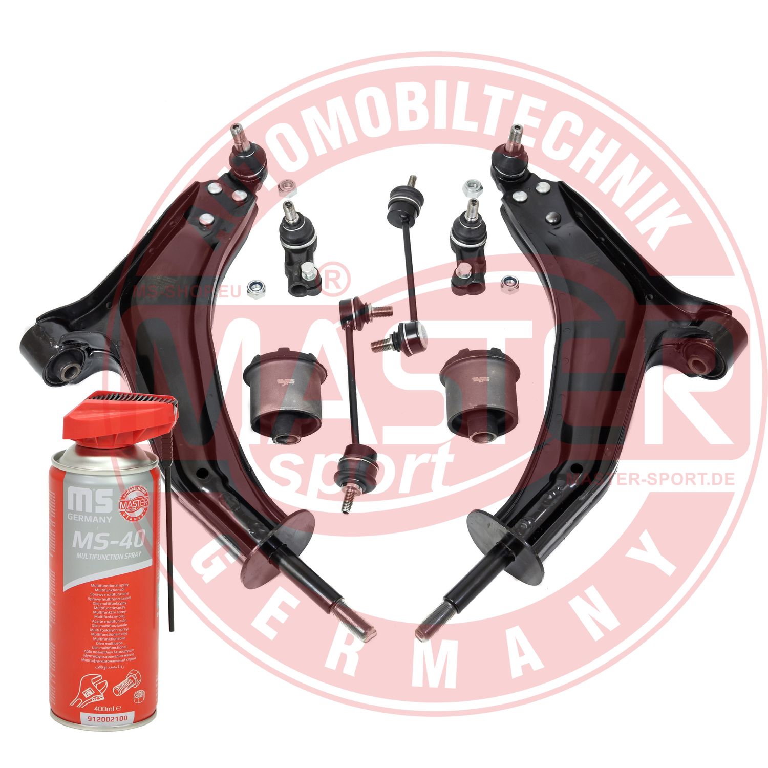 Control/Trailing Arm Kit, wheel suspension (36952-KIT-MSP)