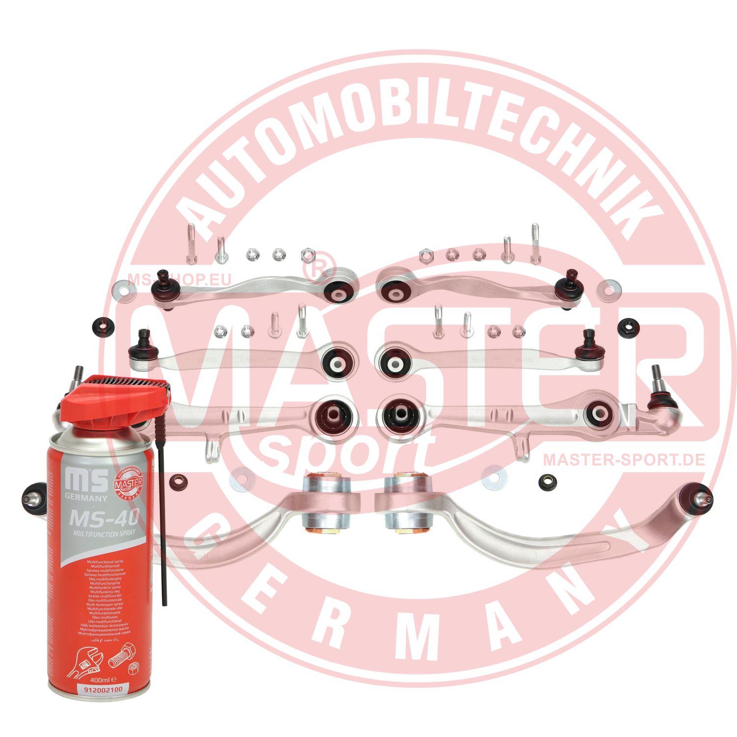 Control/Trailing Arm Kit, wheel suspension (36814/1-SET-MSP)