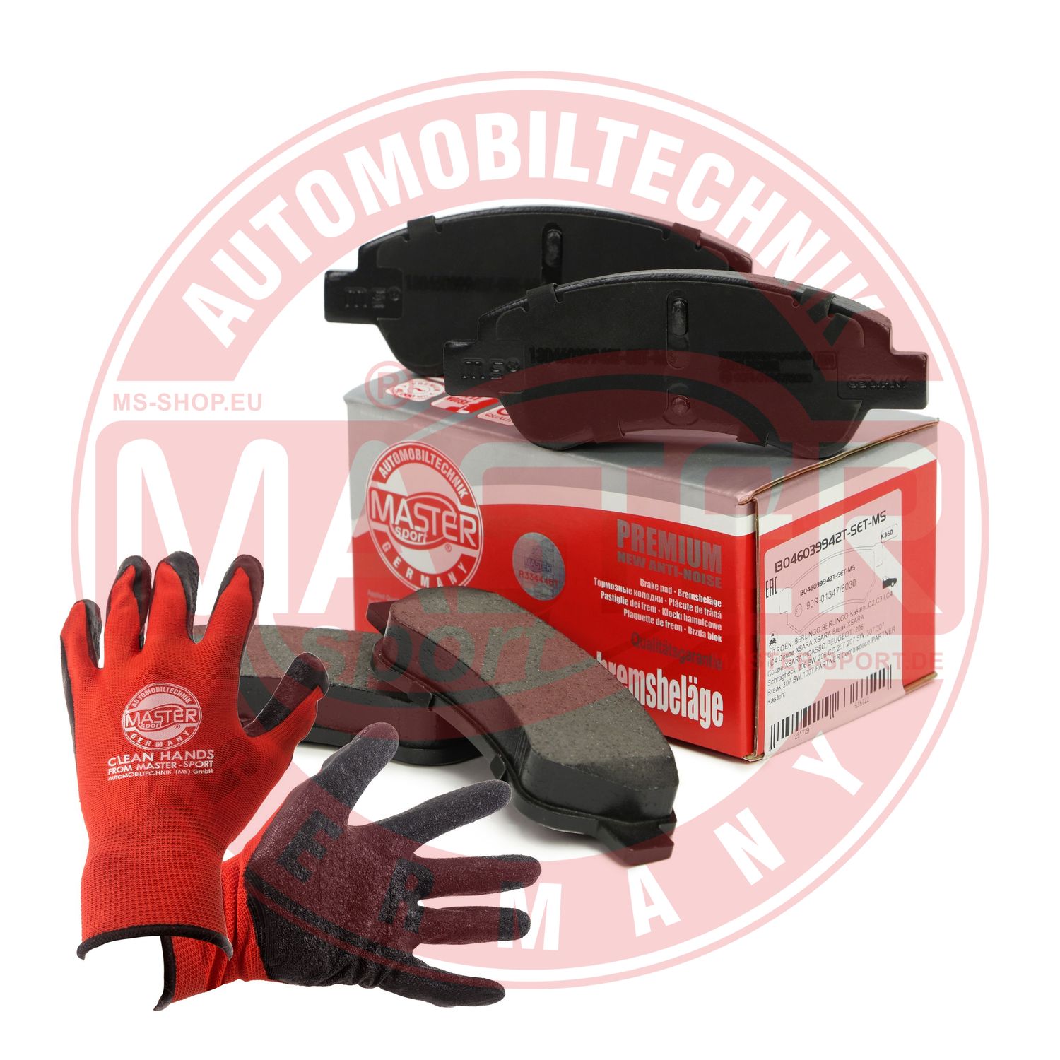 Brake Pad Set, disc brake (13046039942T-SET-MSP)