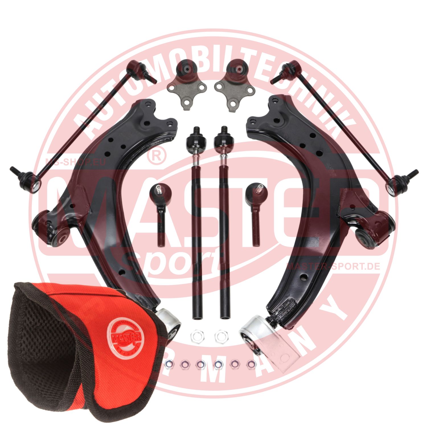 Control/Trailing Arm Kit, wheel suspension (37170/3-KIT-MSM)