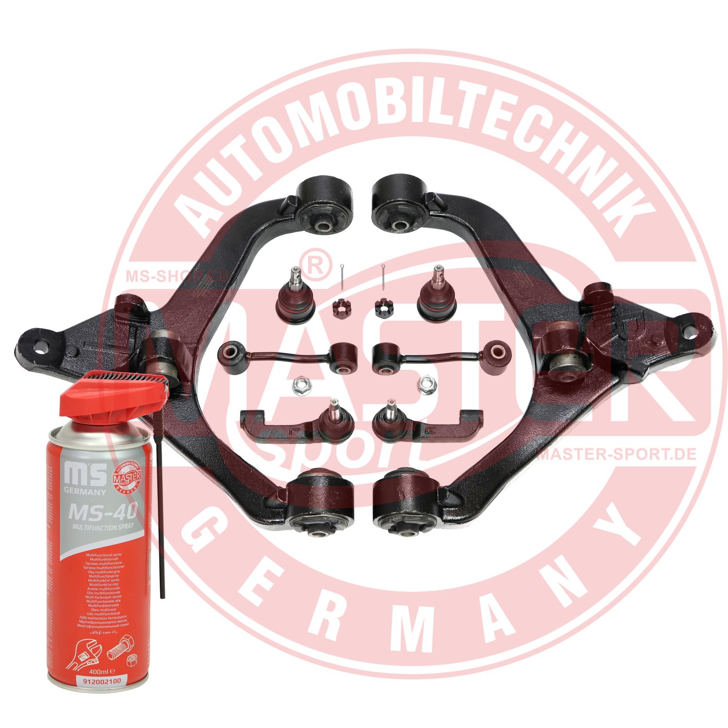 Control/Trailing Arm Kit, wheel suspension (36959/1-KIT-MSP)