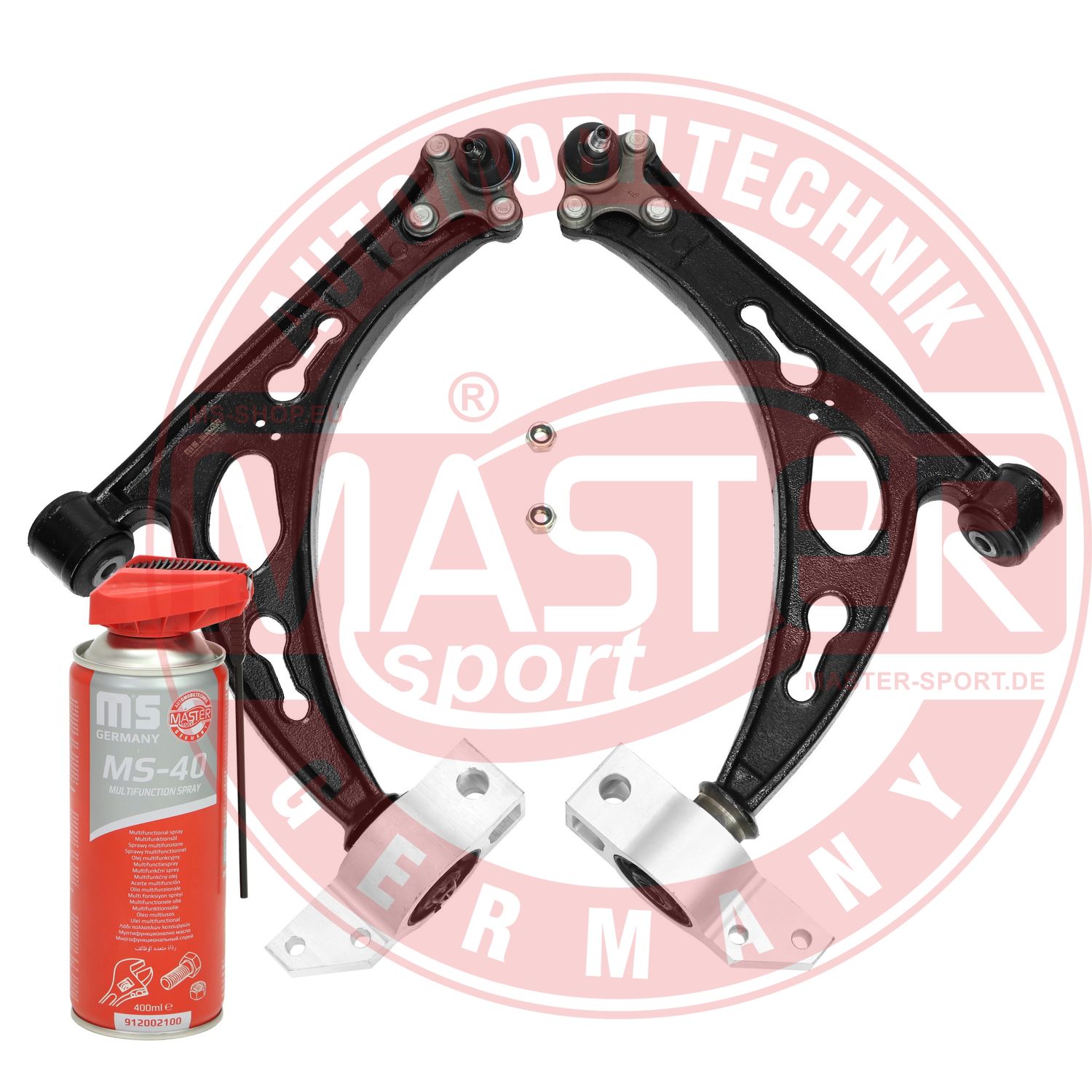Control/Trailing Arm Kit, wheel suspension (36834/2-SET-MSP)