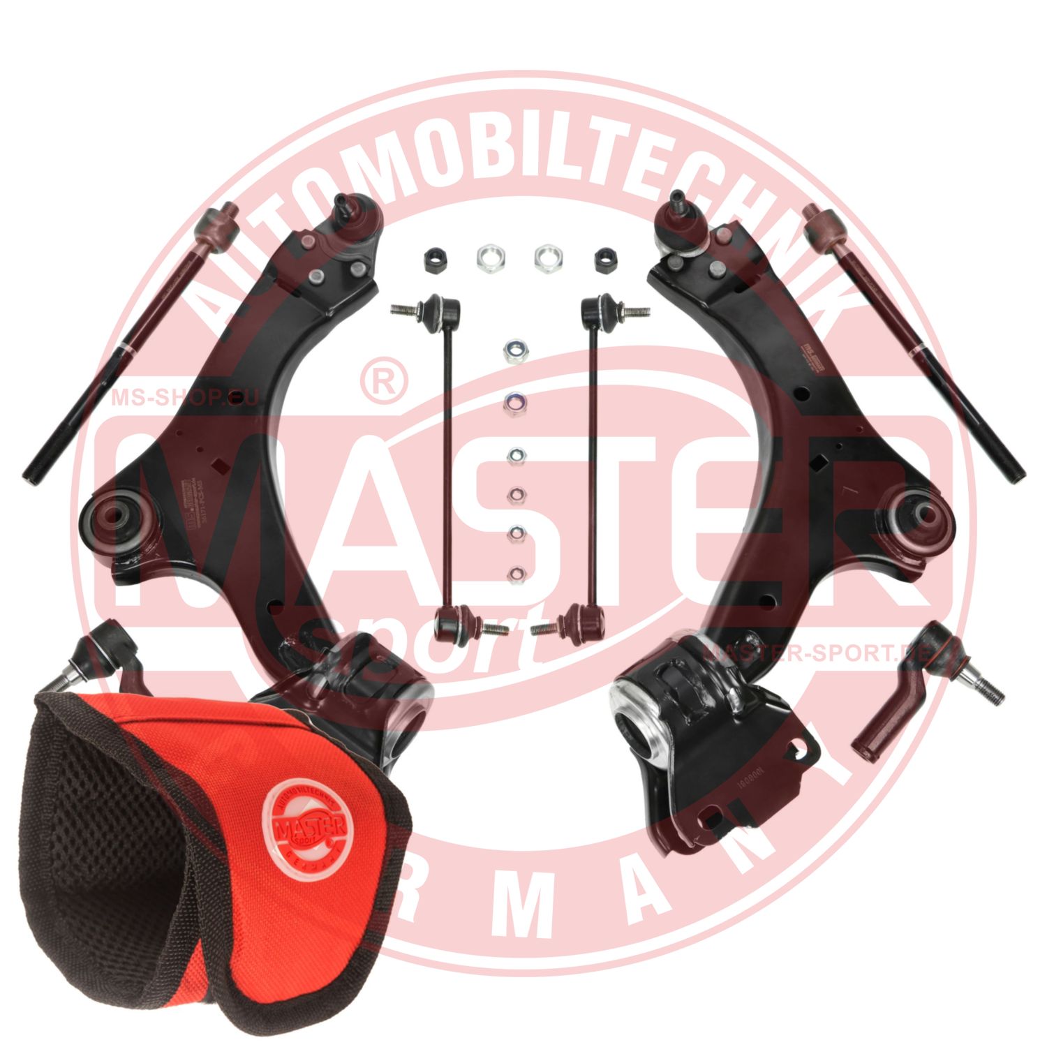 Control/Trailing Arm Kit, wheel suspension (36969/1-KIT-MSM)