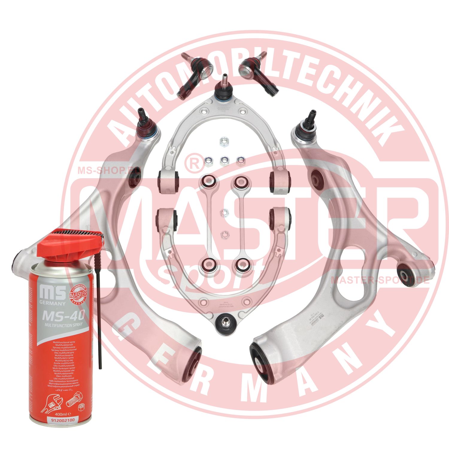 Control/Trailing Arm Kit, wheel suspension (37148/2-KIT-MSP)