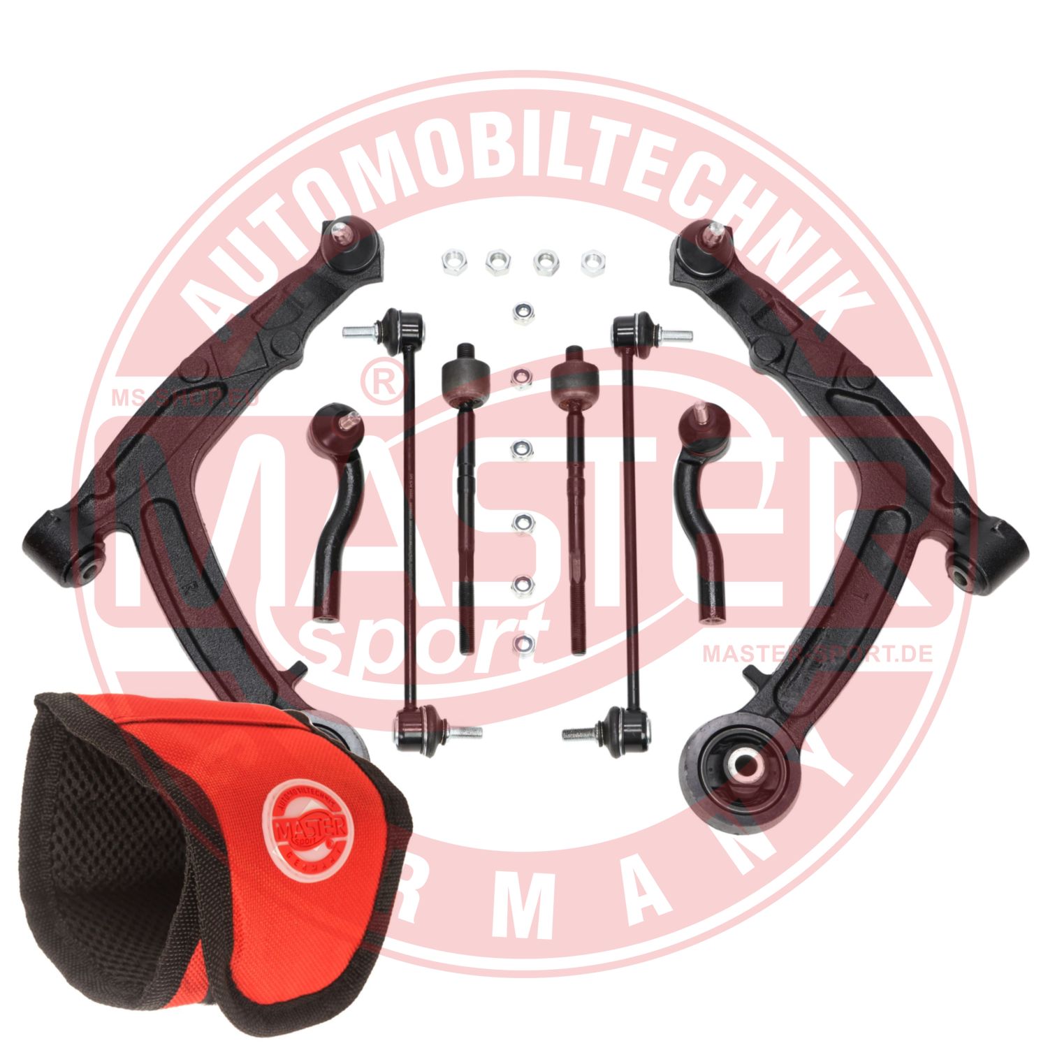 Control/Trailing Arm Kit, wheel suspension (36810/1-SET-MSM)
