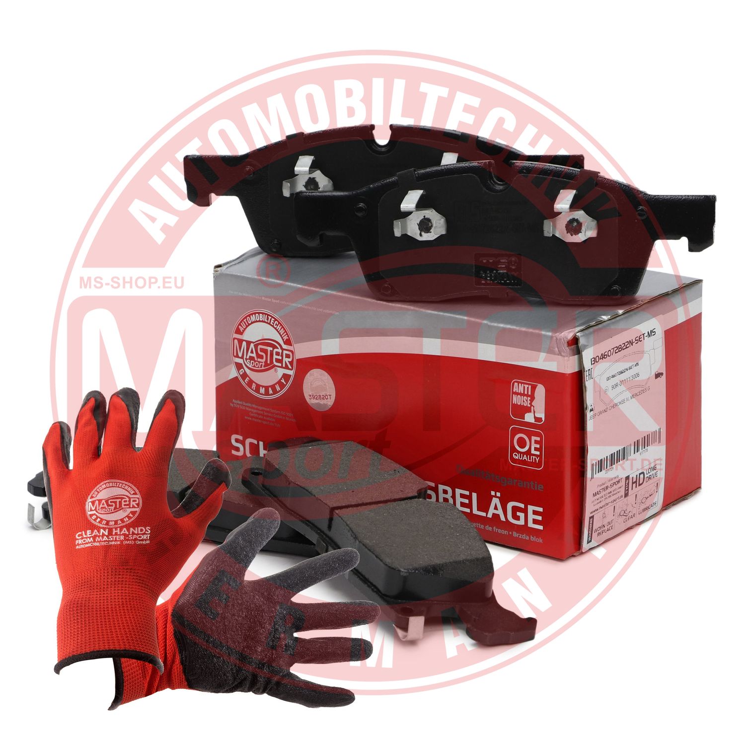Brake Pad Set, disc brake (13046072822N-SET-MSP)
